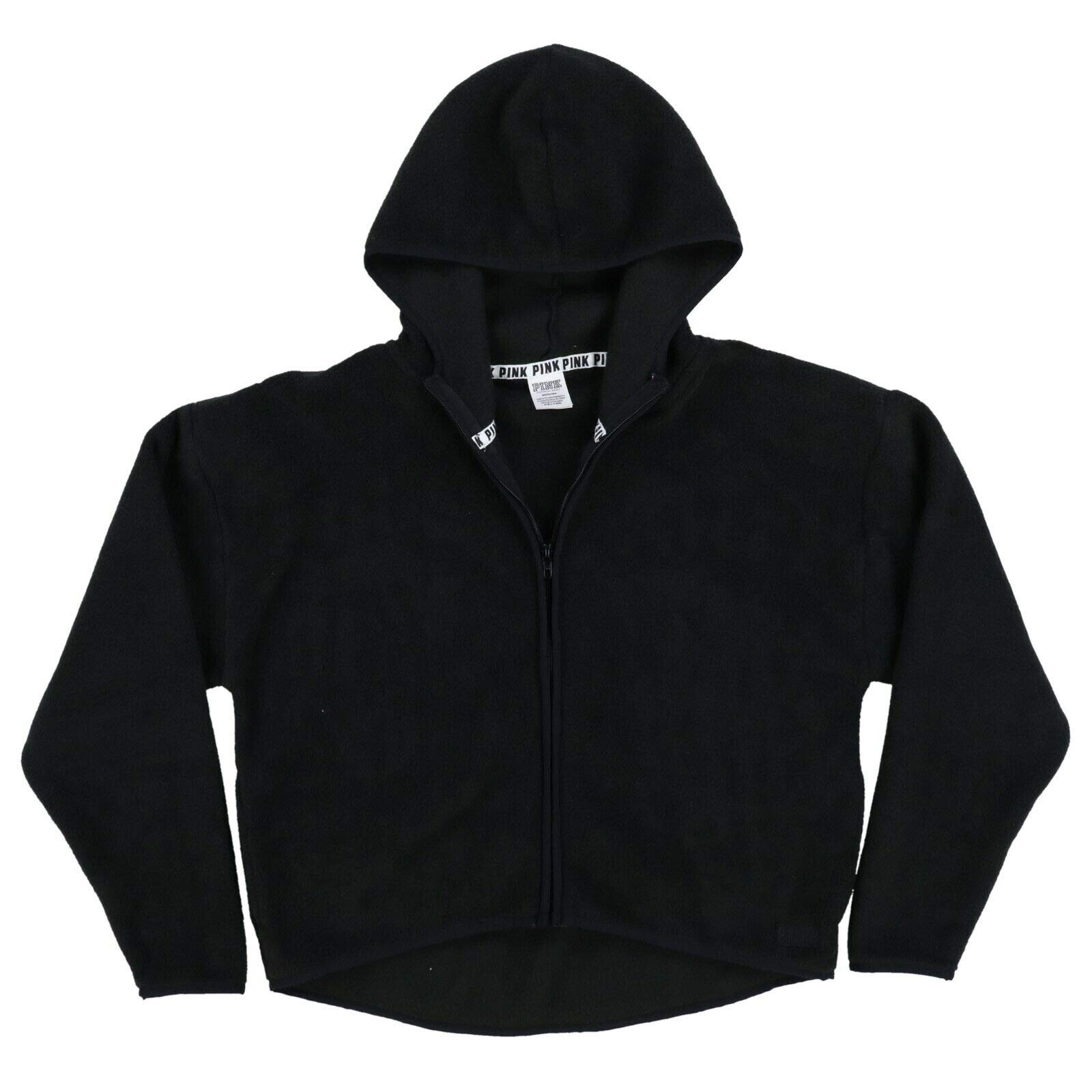 Victoria's Secret Pink Fleece Zip-Up Hoodie for Women - Cozy & Stylish Sweatshirt for Casual Wear, Lounge & Outdoor Activities