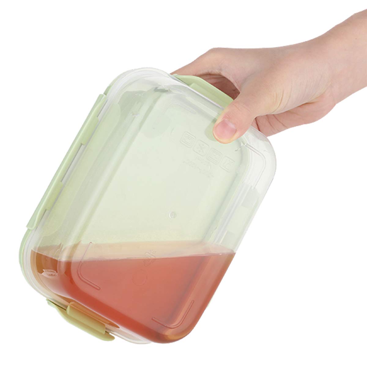 Airtight Food Storage Containers Set with Lids - 10-Piece Plastic Bento Lunch Boxes for Meal Prep | Microwave, Dishwasher & Freezer Safe | Perfect for Office, School & Picnic (Green)