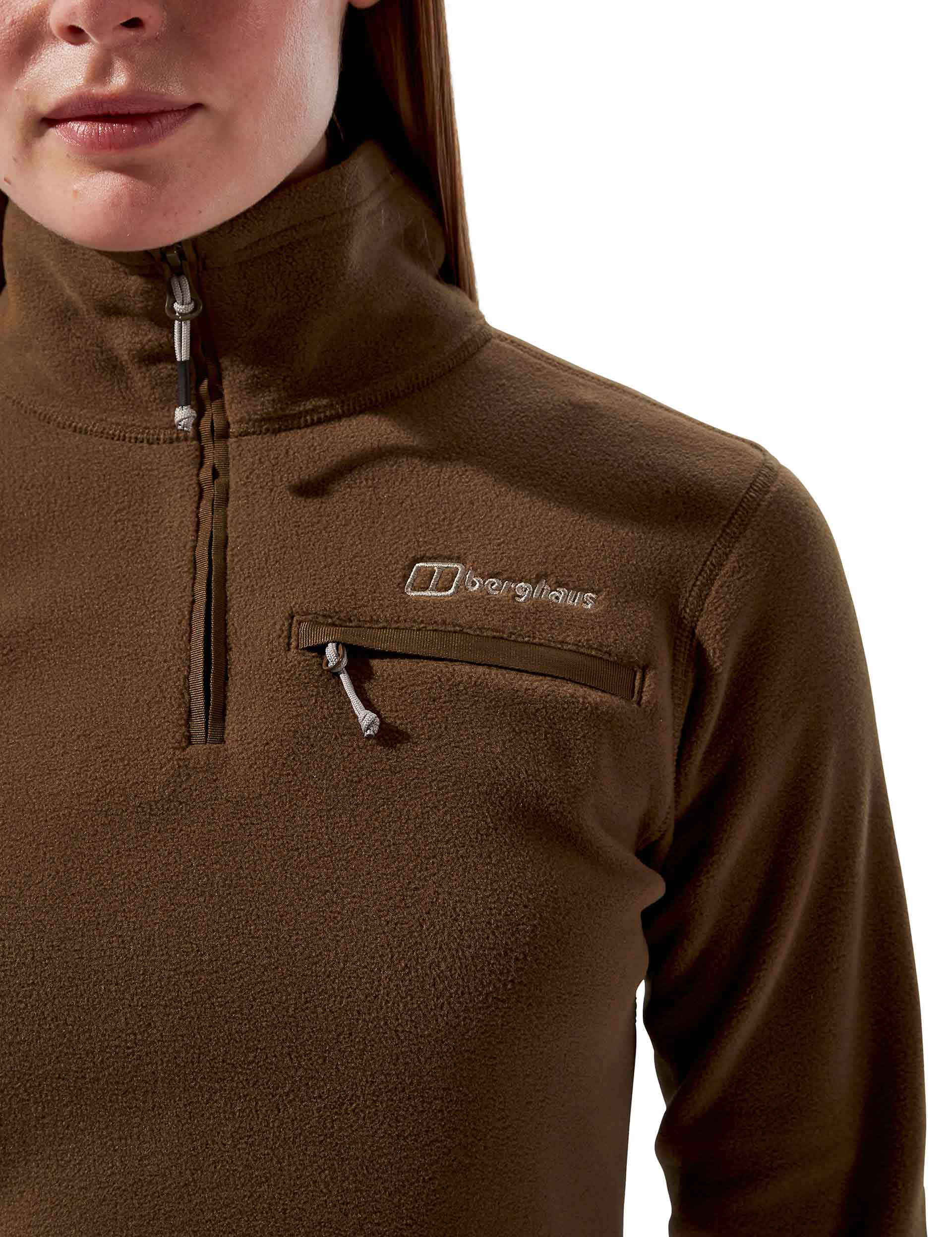 Prism 2.0 Micro Half Zip Fleece Jacket - Bark Brown Color | Lightweight Outdoor Pullover for Hiking, Camping & Casual Wear