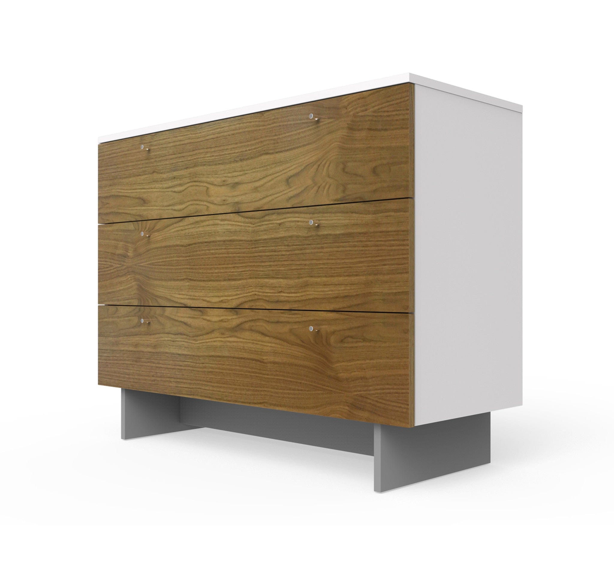 Spot On Square Roh Dresser 45 Inch Wide - Modern Minimalist Bedroom Dresser with 6 Drawers, White Finish - Perfect for Bedroom Storage, Closet Organization & Home Decor