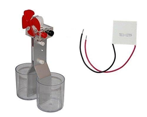 High-Efficiency Thermoelectric Generator Kit & TEC-12709 Peltier Cooler Module - DIY Power Generation & Cooling Solution for Science Projects, Camping & Off-Grid Applications