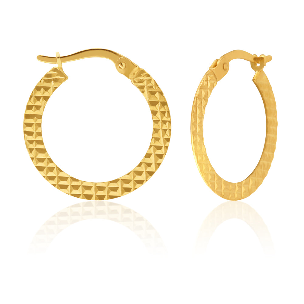 9ct Silver Filled Hoop Earrings for Women - Classic Circle Huggie Earrings for Everyday Wear - Perfect Gift for Birthday, Anniversary & Valentine's Day