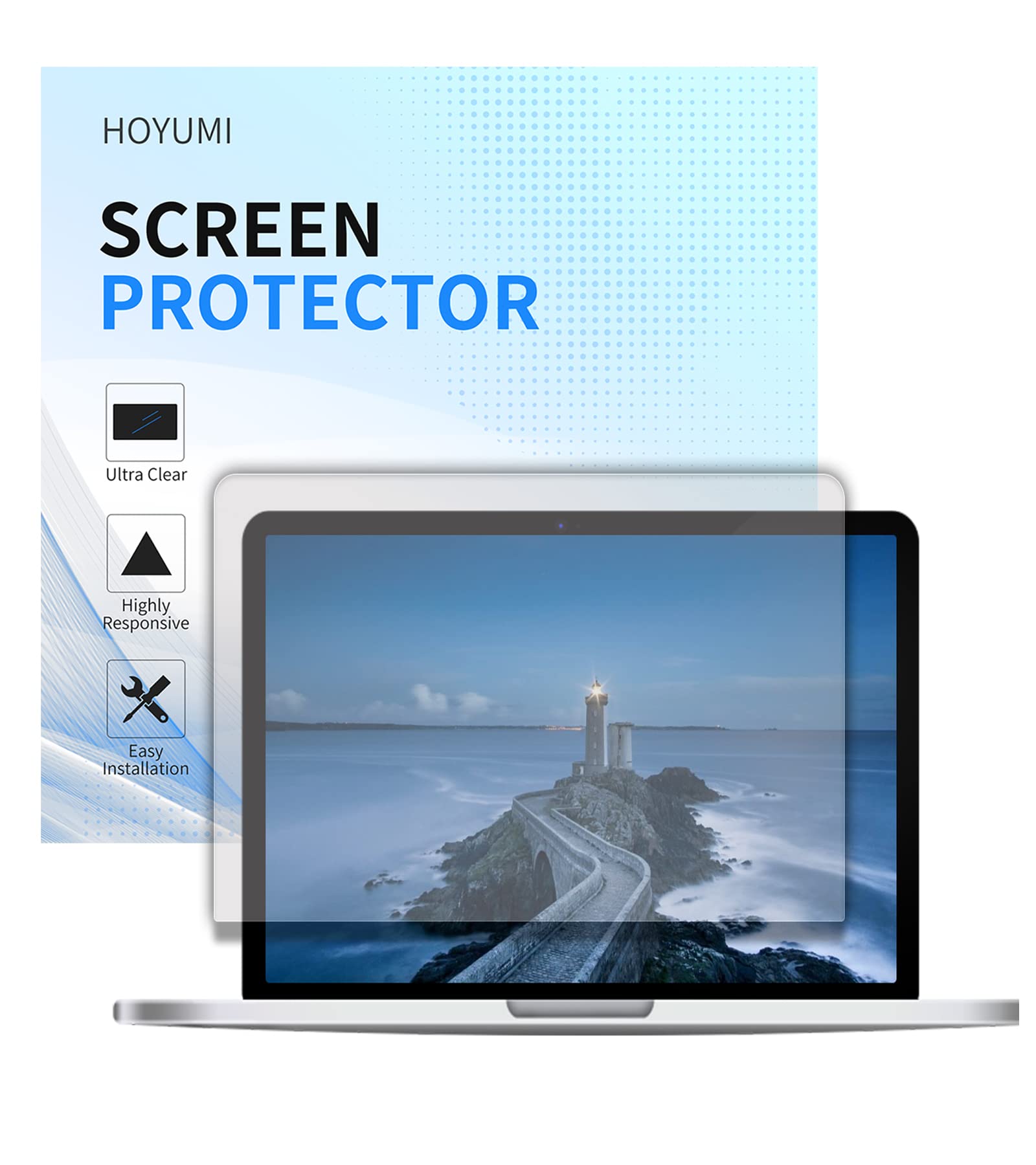 Hoyumi Paper-Feel Screen Protector for Lenovo Yoga C740 14 Inch Laptop - Anti-Glare Matte Film, Scratch Resistant, Full Coverage - Perfect for Drawing, Writing & Eye Comfort During Work or Study