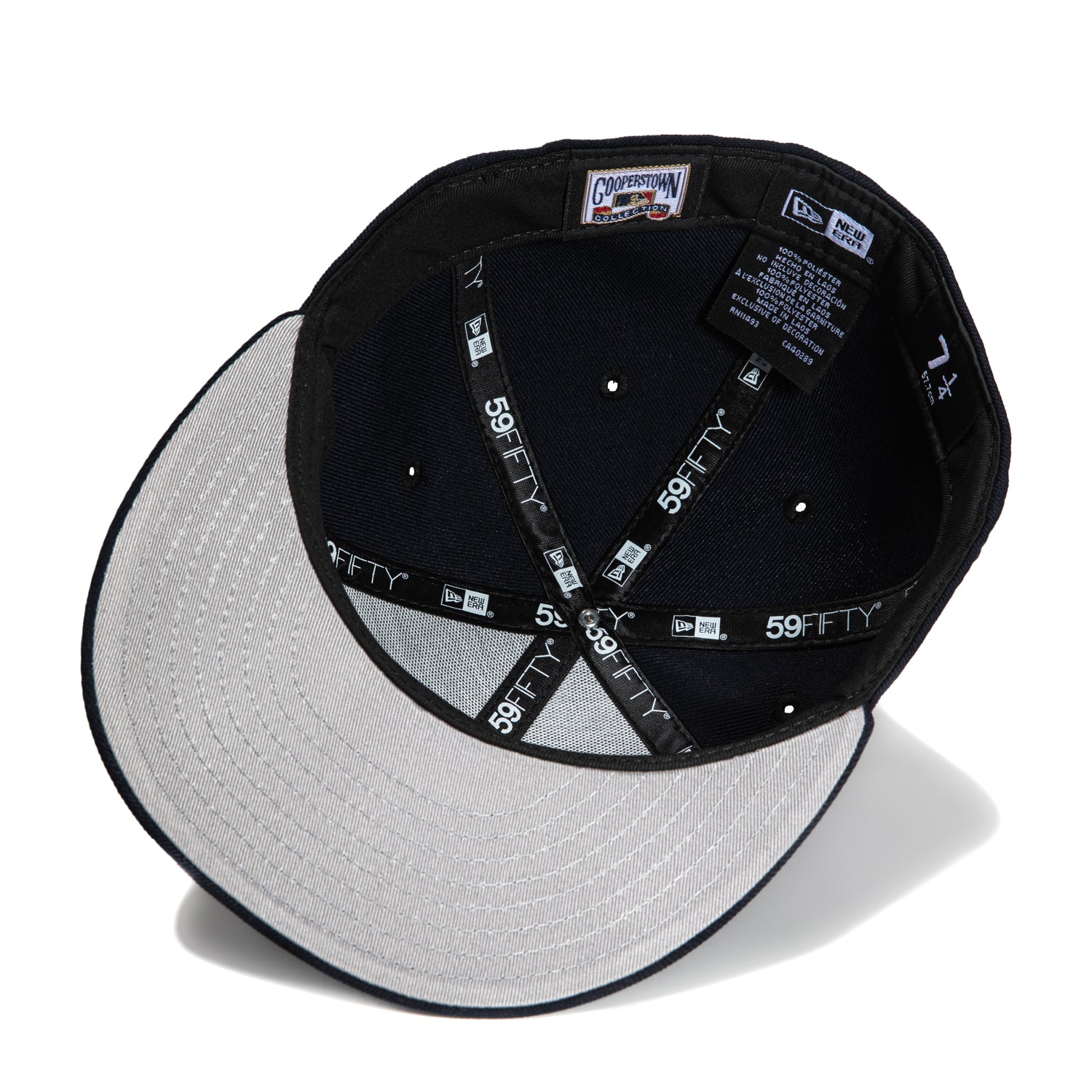 New Era 59Fifty Cleveland Guardians MLB American League Champions Patch Snapback Hat - Navy Blue Baseball Cap for Fans & Streetwear Fashion