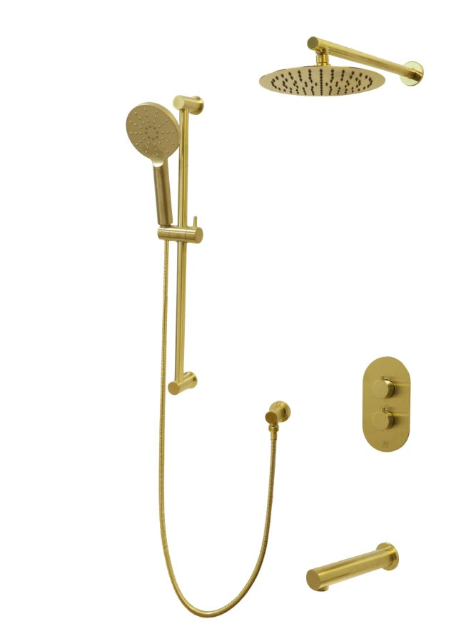 KODAEN F57104 3-Way Pressure Balance Thermostatic Shower Valve Set - Perfect for Bathroom Remodeling & Spa-Like Shower Experience