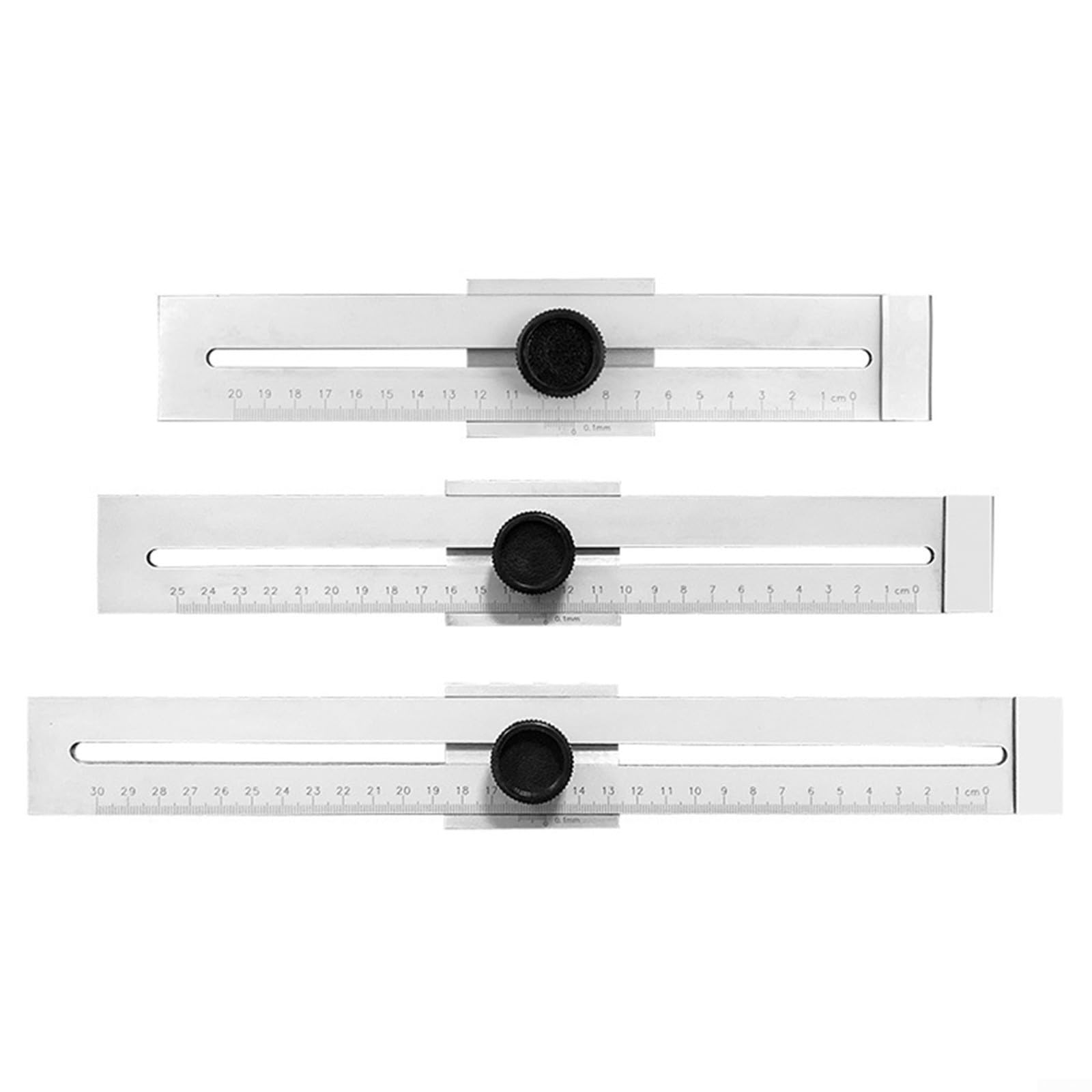 Precision Magnetic Scribing Square Ruler with Clear Scale (0-300mm) - Easy-to-Read Engraved Markings for Woodworking, Metalworking & DIY Projects