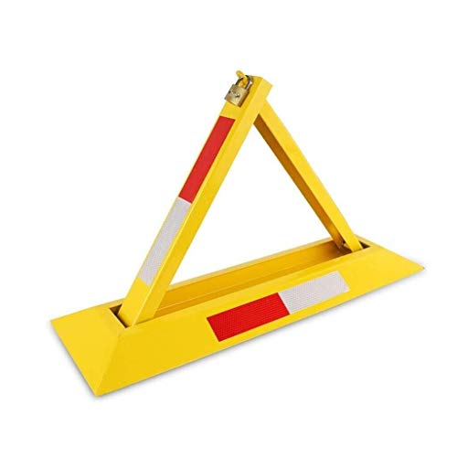 Heavy Duty Parking Barriers & Bollards - Anti-Crash Fixed Parking Stops for Cars, Trucks & Vehicles - Durable Triangular Parking Space Locks for Driveways, Garages & Commercial Lots - Perfect for Securing Parking Spots & Preventing Unauthorized Parking