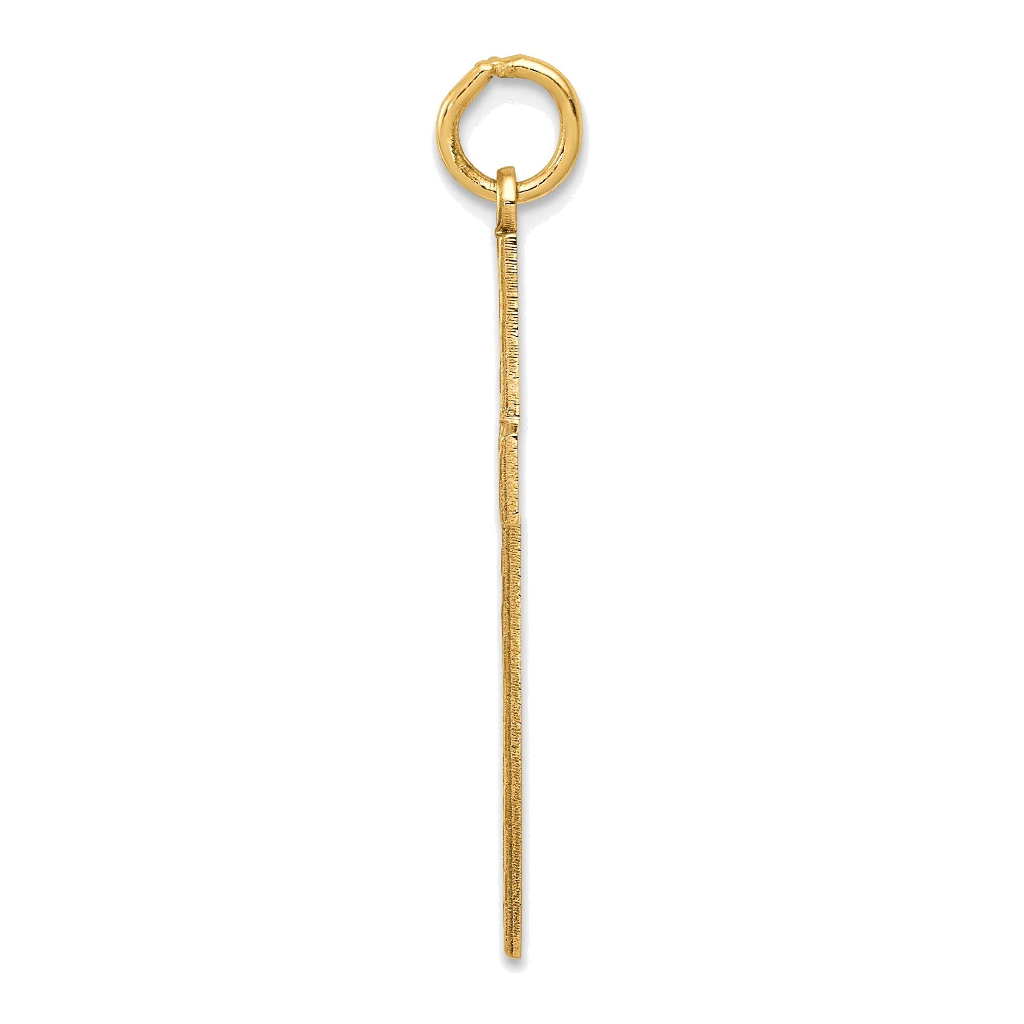 14K Yellow Gold Laser-Designed Cross Pendant Necklace | Bonyak Jewelry | Perfect for Gifts, Weddings & Everyday Elegance