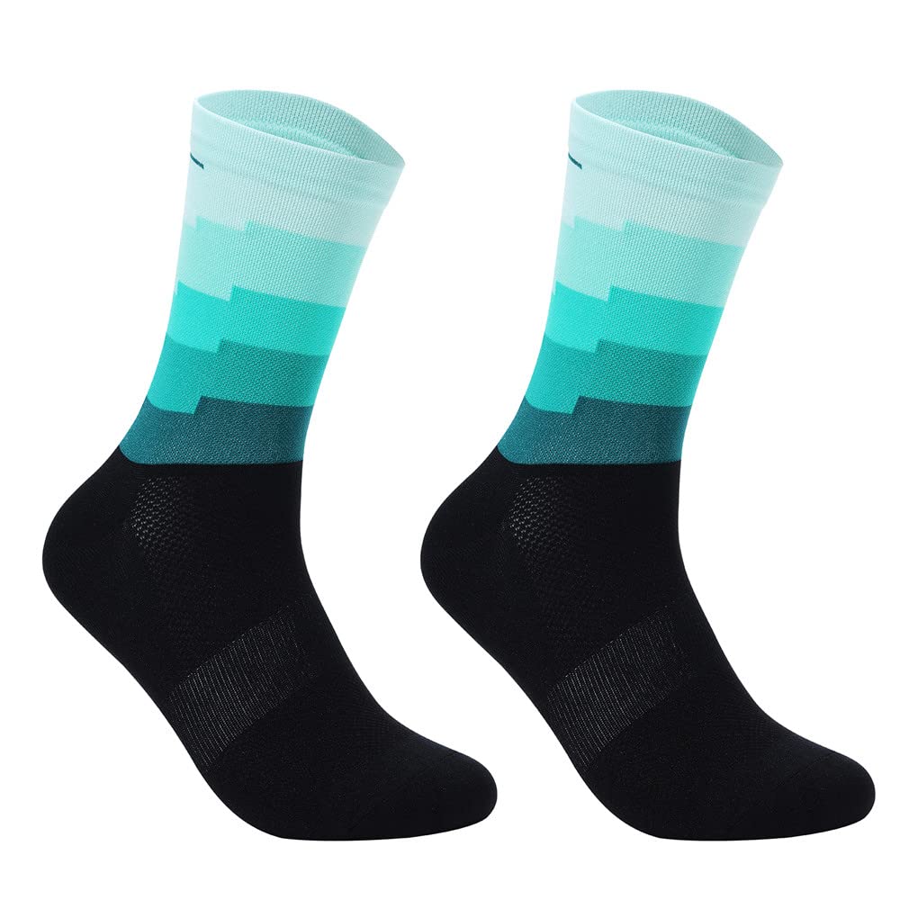 **Breathable Unisex Cycling & Running Compression Socks for Men & Women - Moisture-Wicking, Anti-Slip, Cushioned for Sports & Outdoor Activities**    *(Perfect for Cycling, Running, Gym Workouts & Hiking - Stay Comfortable & Supported All Day!)*