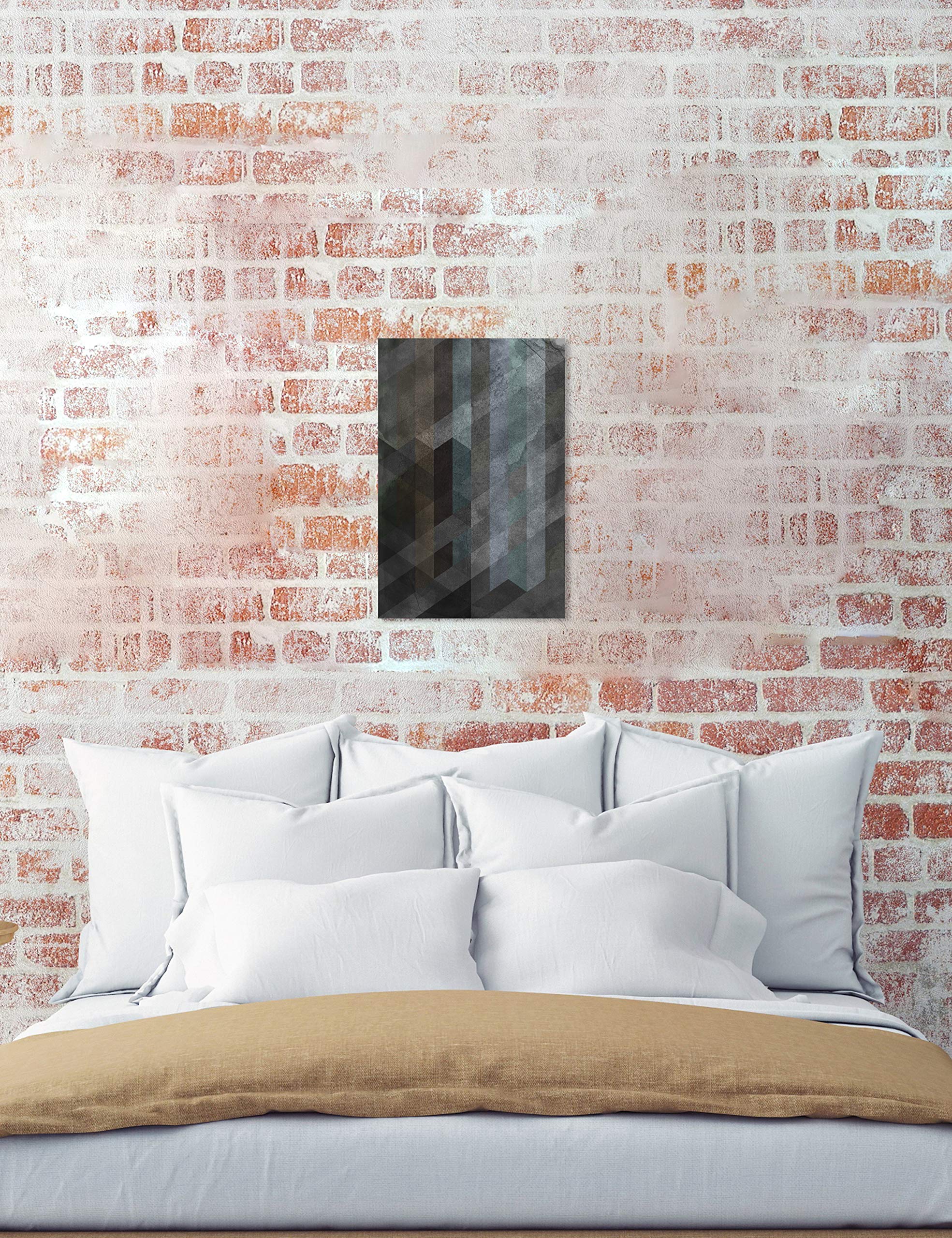 Abstract Wall Art Canvas Prints 'Steel' by Oliver Gal - Modern Home Decor for Living Room, Bedroom & Office - Premium Framed Artwork for Contemporary Interior Design