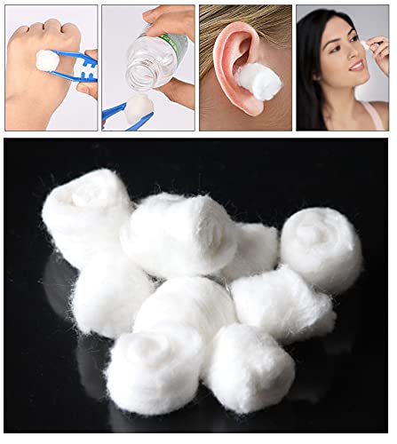 Soft Cotton Balls for Face - 50pcs Pure White Makeup Remover Pads for Nail Polish, Oil, Lotion & Powder Application | Gentle Skincare & Beauty Essentials | Perfect for Daily Makeup Removal & Skincare Routine