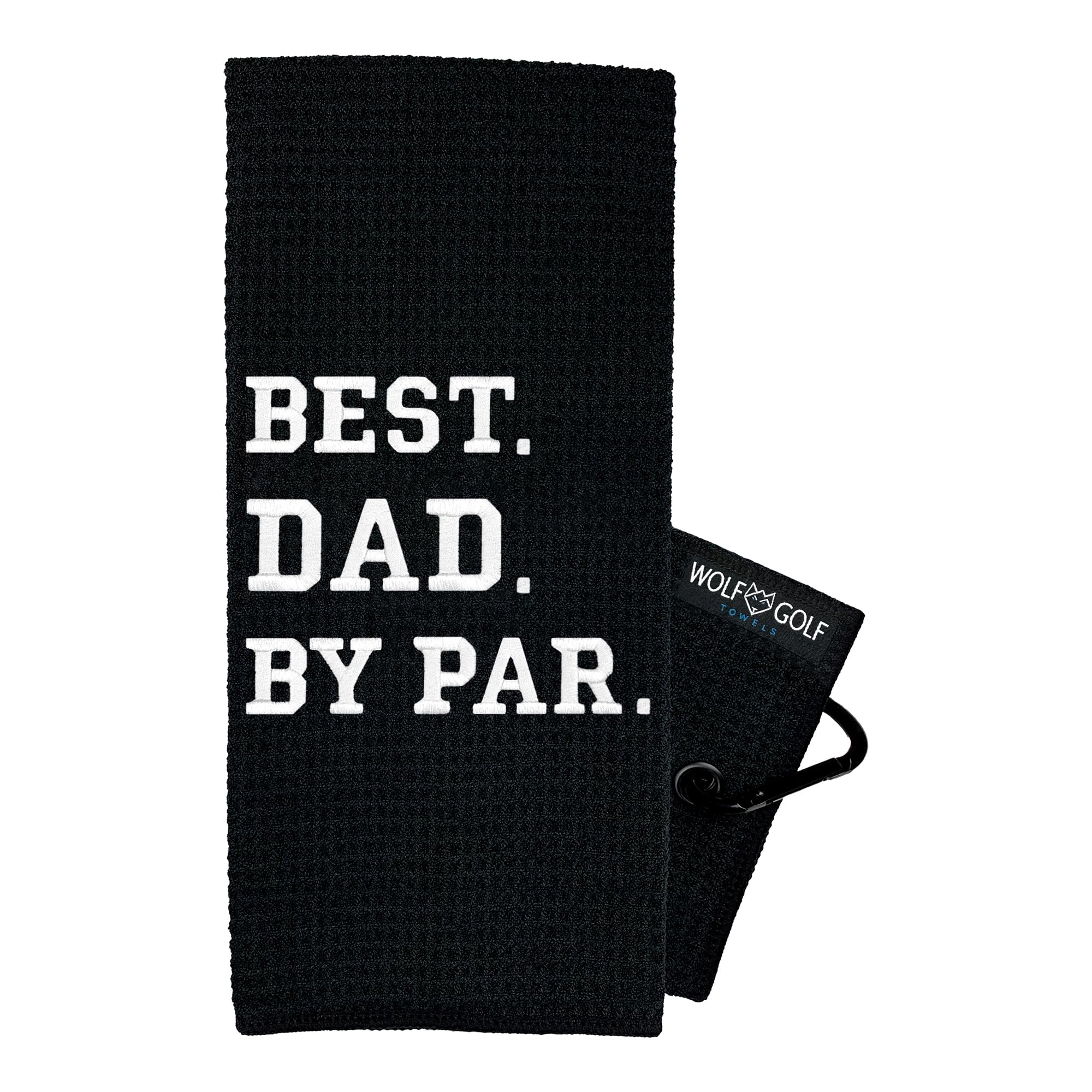 Wolf Golf Towels | Premium Embroidered Funny Golf Towel for Men | Best Dad Golf Gift | Durable Golf Accessories | Perfect for Course, Practice & Tournaments
