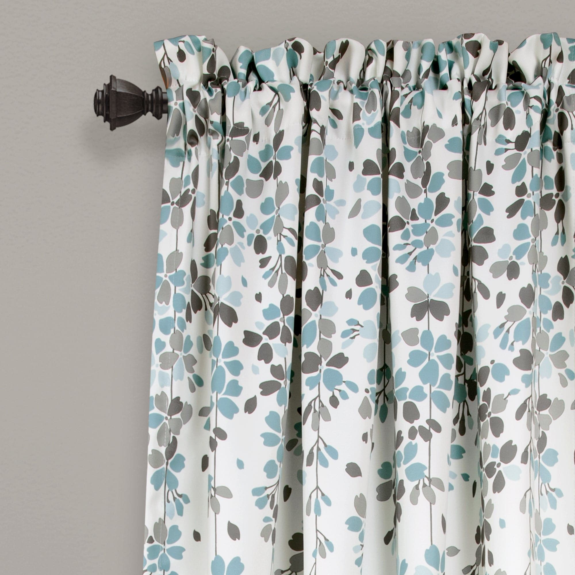 Elegant Weeping Flower Light Filtering Window Curtain Set - Soft Sheer Drapes for Living Room & Bedroom - Perfect for Privacy & Sun Protection