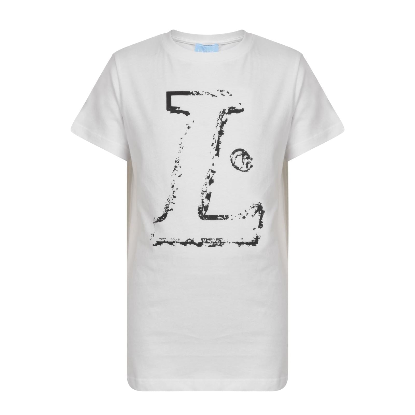 Lanvin Kids Logo T-Shirt - Stylish & Comfortable Cotton Tee for Boys & Girls - Perfect for School, Playdates & Casual Outings