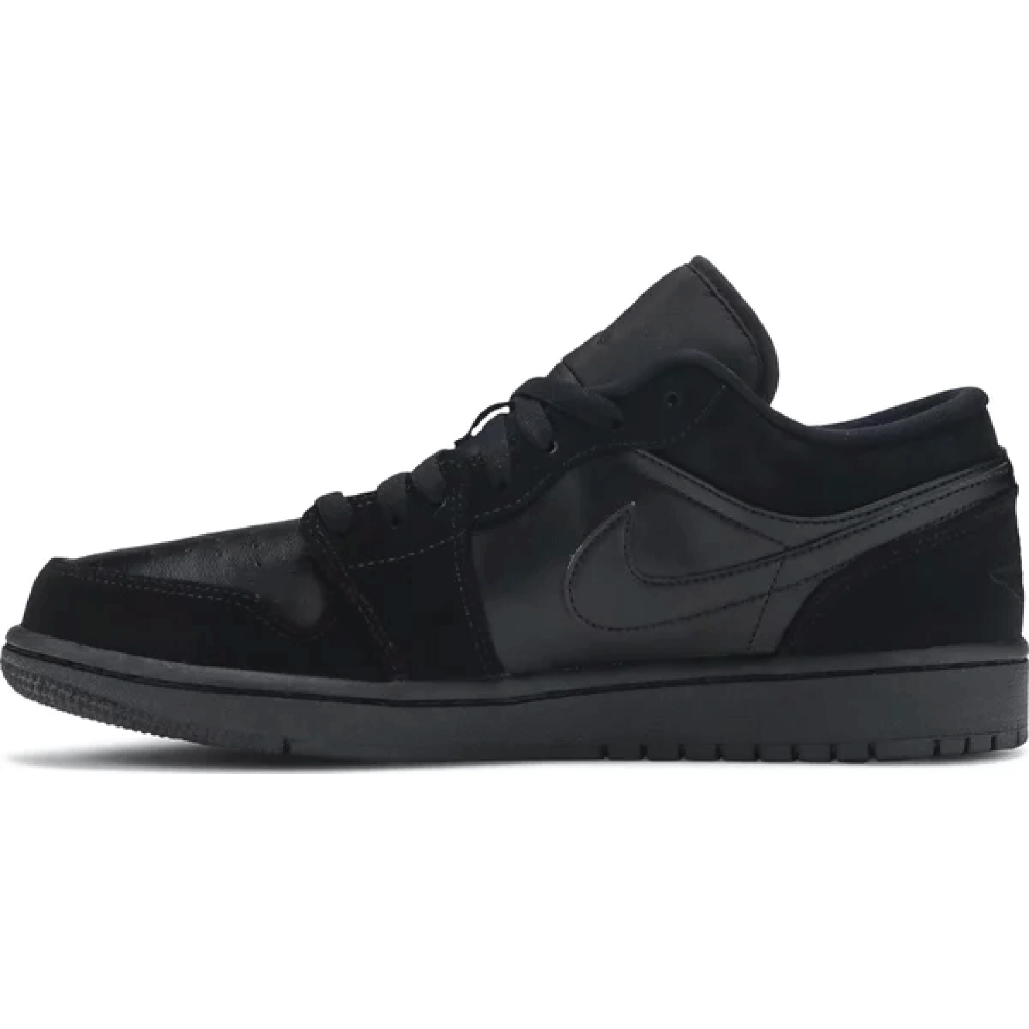 Air Jordan 1 Retro Low 'Triple Black' Men's Basketball Shoes - Stylish Sneakers for Casual Wear, Street Fashion & Gym Workouts