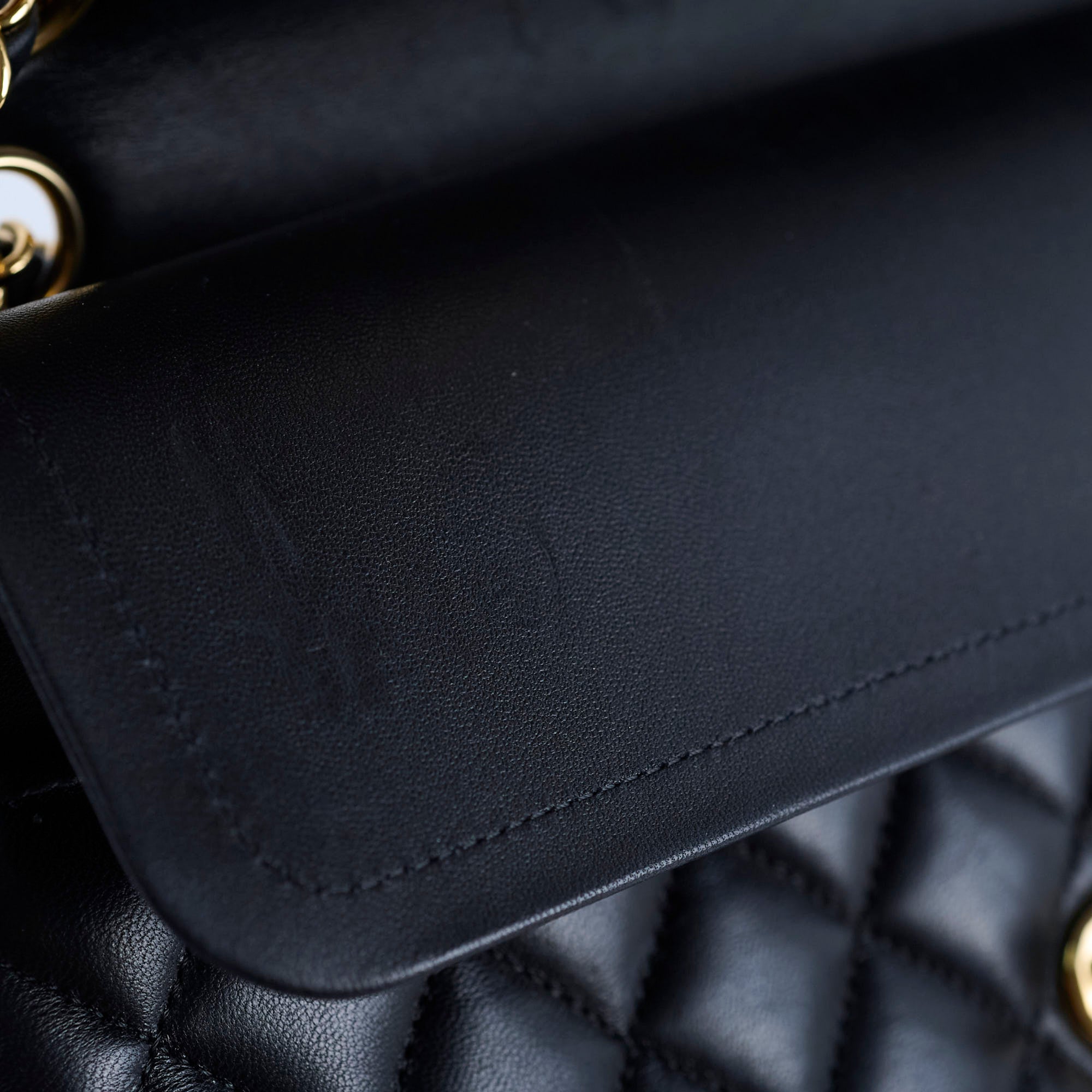 Chanel Classic Double Flap Bag Lambskin Leather Black 23cm - Luxury Designer Handbag for Women, Perfect for Evening Events & Special Occasions