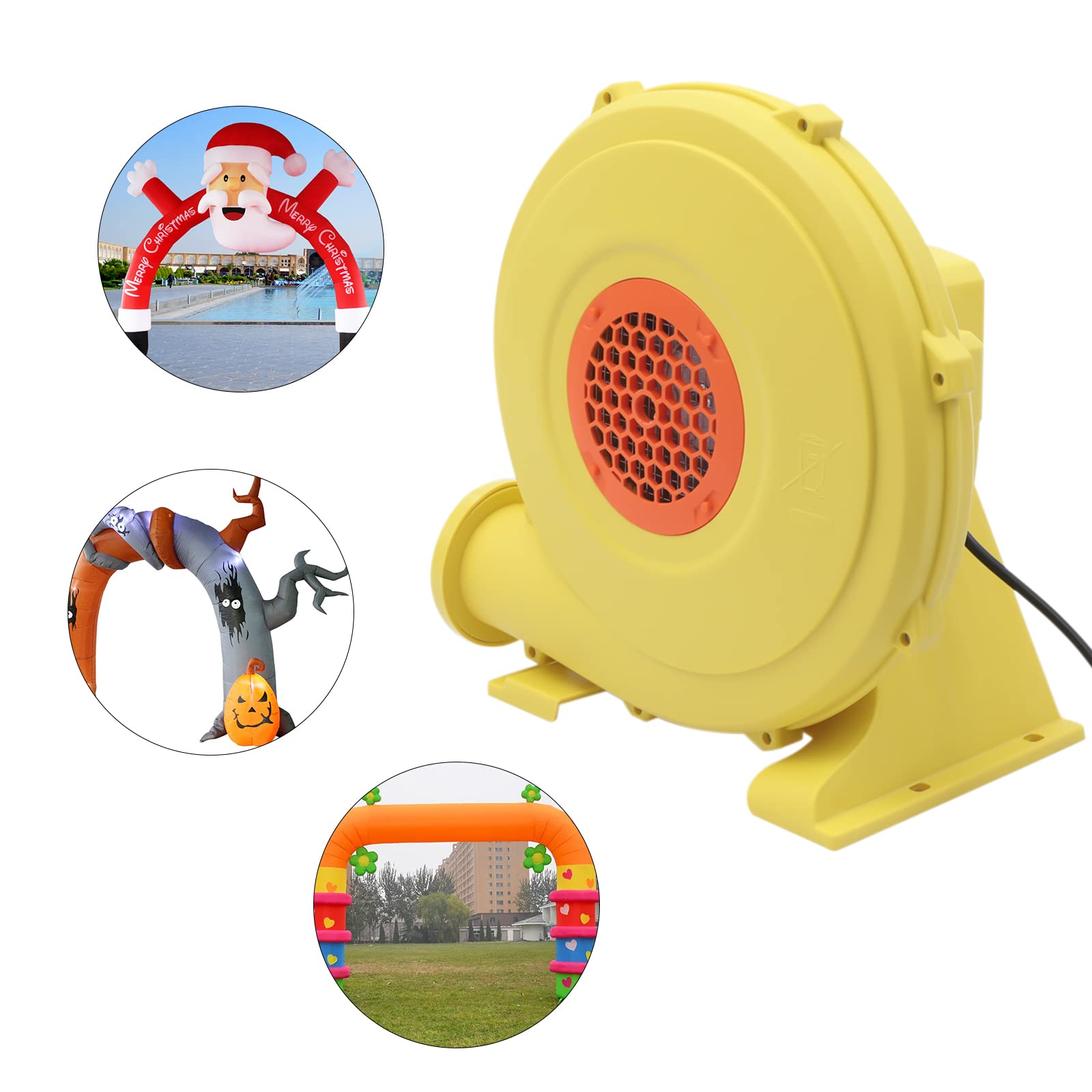 950W Heavy Duty Air Blower Pump - Commercial Grade Inflatable Blower for Bounce Houses, Balloons & Party Decorations - Powerful Outdoor/Indoor Use for Events, Carnivals & Backyard Fun