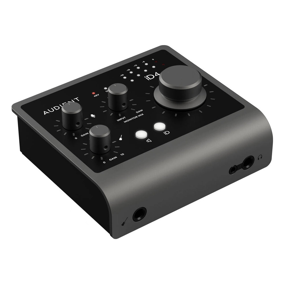 Audient ID4 MkII USB-C Audio Interface - Professional Studio Recording & Podcasting Equipment for Home & Mobile Use