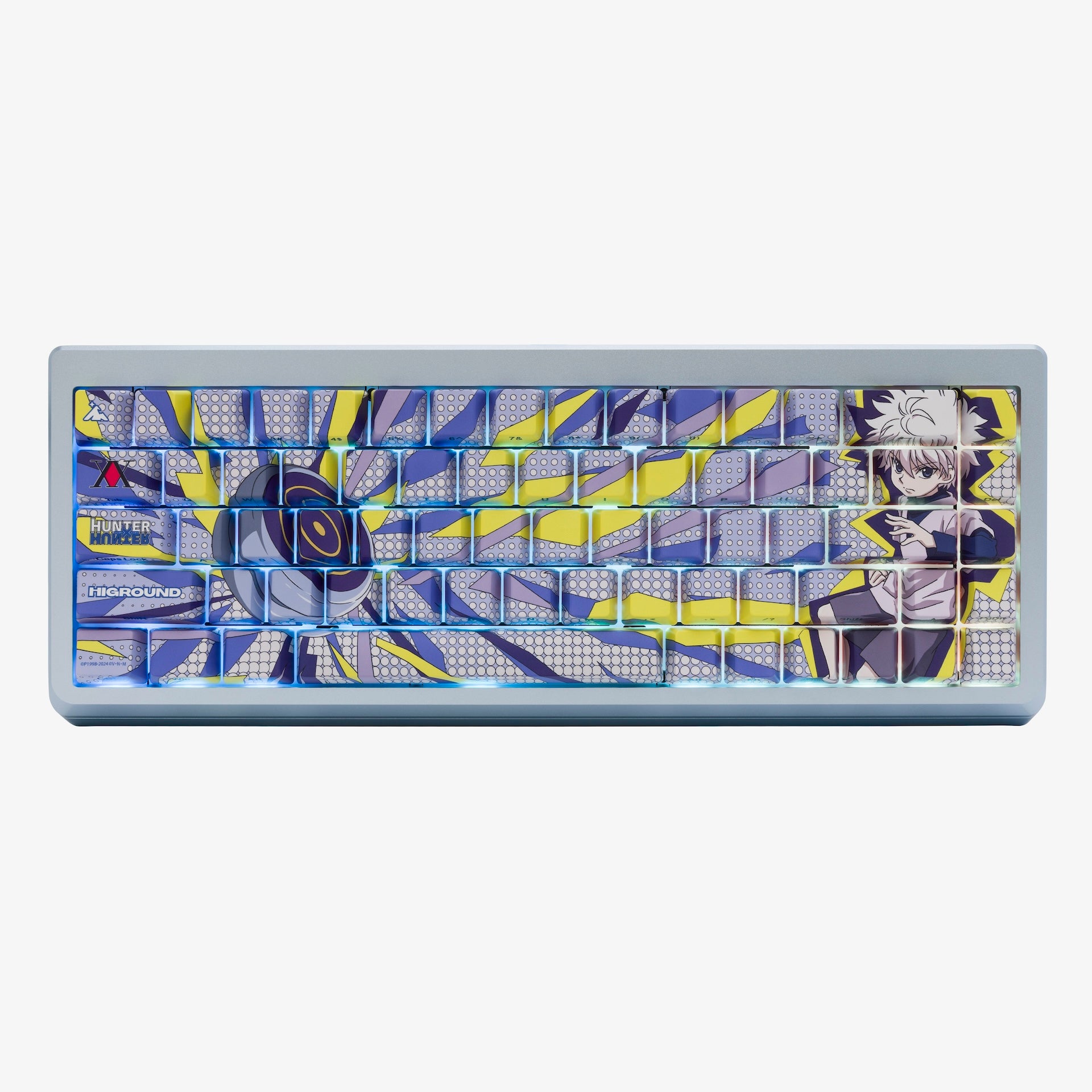 HxH x HG Summit 65 Mechanical Keyboard - Killua Edition | Custom Gaming Keyboard for PC & Mac | Perfect for Esports, Typing & Streamers