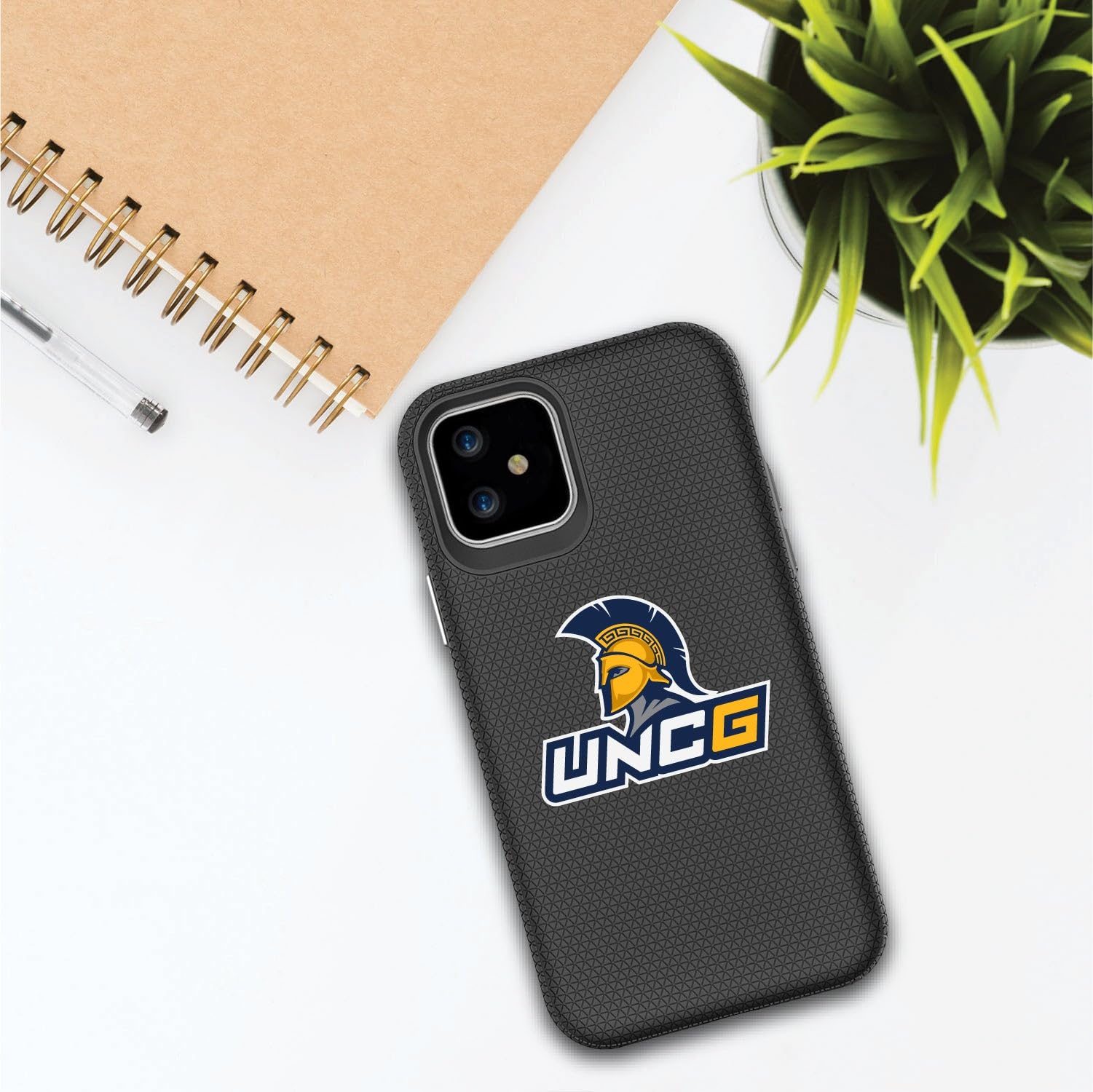 OTM Essentials Durable Tough Shell Phone Case for iPhone 13 Pro Max - University of North Carolina at Greensboro (UNCG) Design - Perfect for Campus Life & Everyday Protection