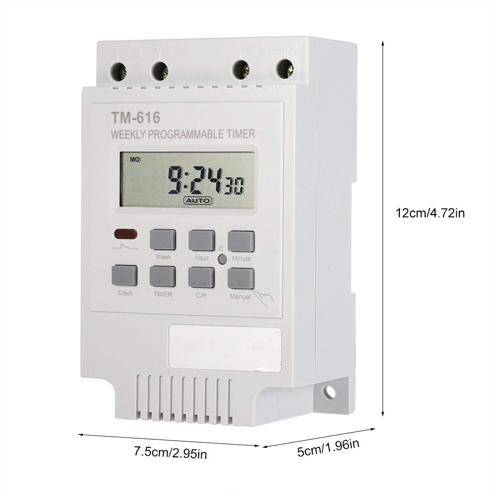 12V Digital Timer Switch - Energy Saving Electric Timer for Lights, TV, Radio & Household Appliances | Perfect for Home Automation & Power Saving