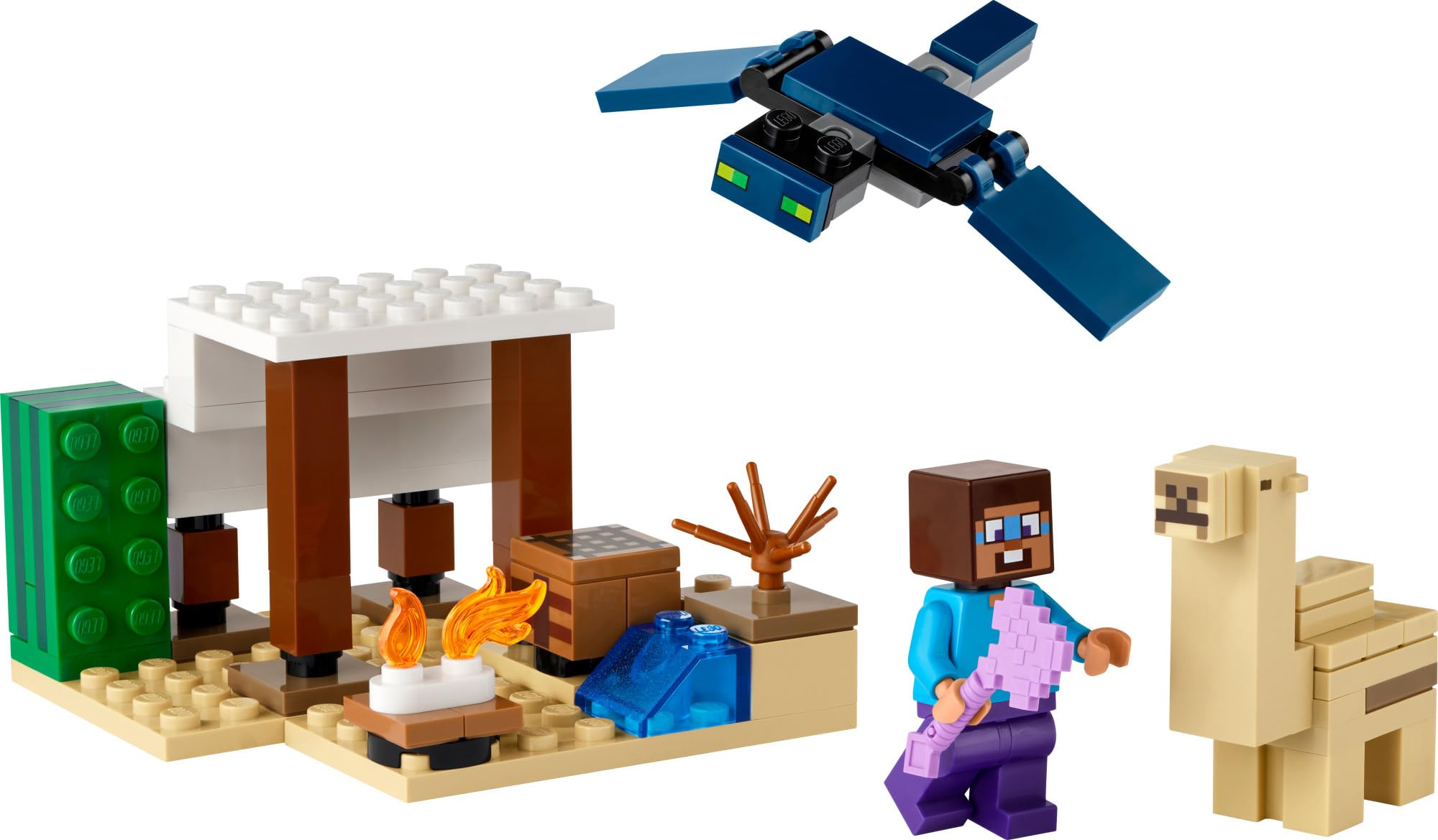 LEGO Minecraft Steve's Desert Expedition Building Toy Set with Biome, House & Action Figures - Creative Play Gift for Boys & Girls Ages 6+ (21251) - Perfect for Minecraft Fans, Birthday Gifts & STEM Learning Activities