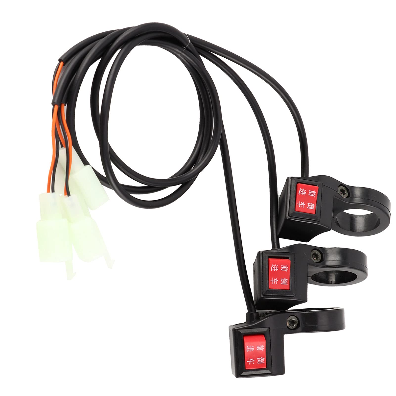 CUTULAMO 3Pcs Electric Bike Gear Switch - Scooter Forward & Reverse Switch, Handlebar Gear Selector for 22mm/0.9in Handlebars - Compatible with E-Scooters & E-Bikes - Perfect for Commuting, Urban Riding & Off-Road Adventures
