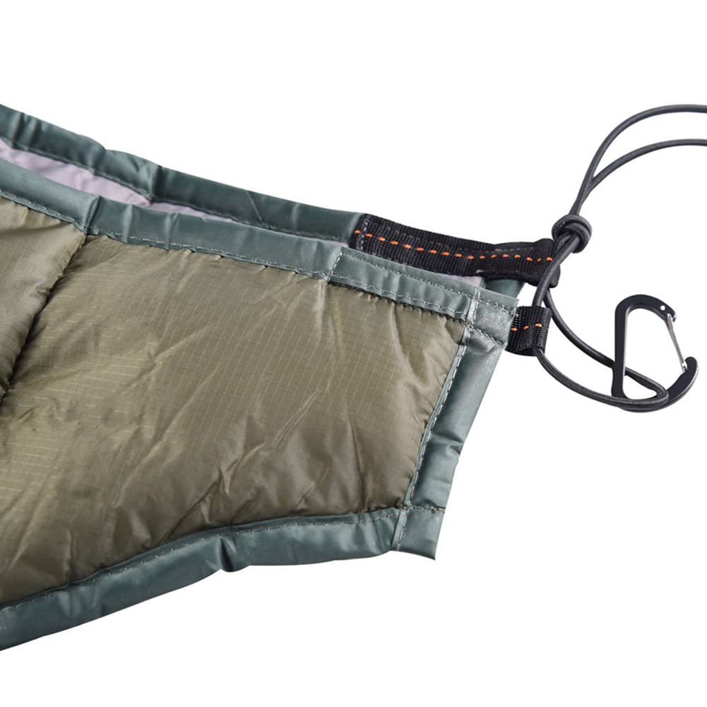 Ultralight Night Protector Full-Length Hammock Underquilt - 3-4 Season Warm Camping Quilt (800g) for Backpacking, Hiking & Outdoor Adventures - Perfect for Campgrounds, Beach Trips & Wilderness Exploration