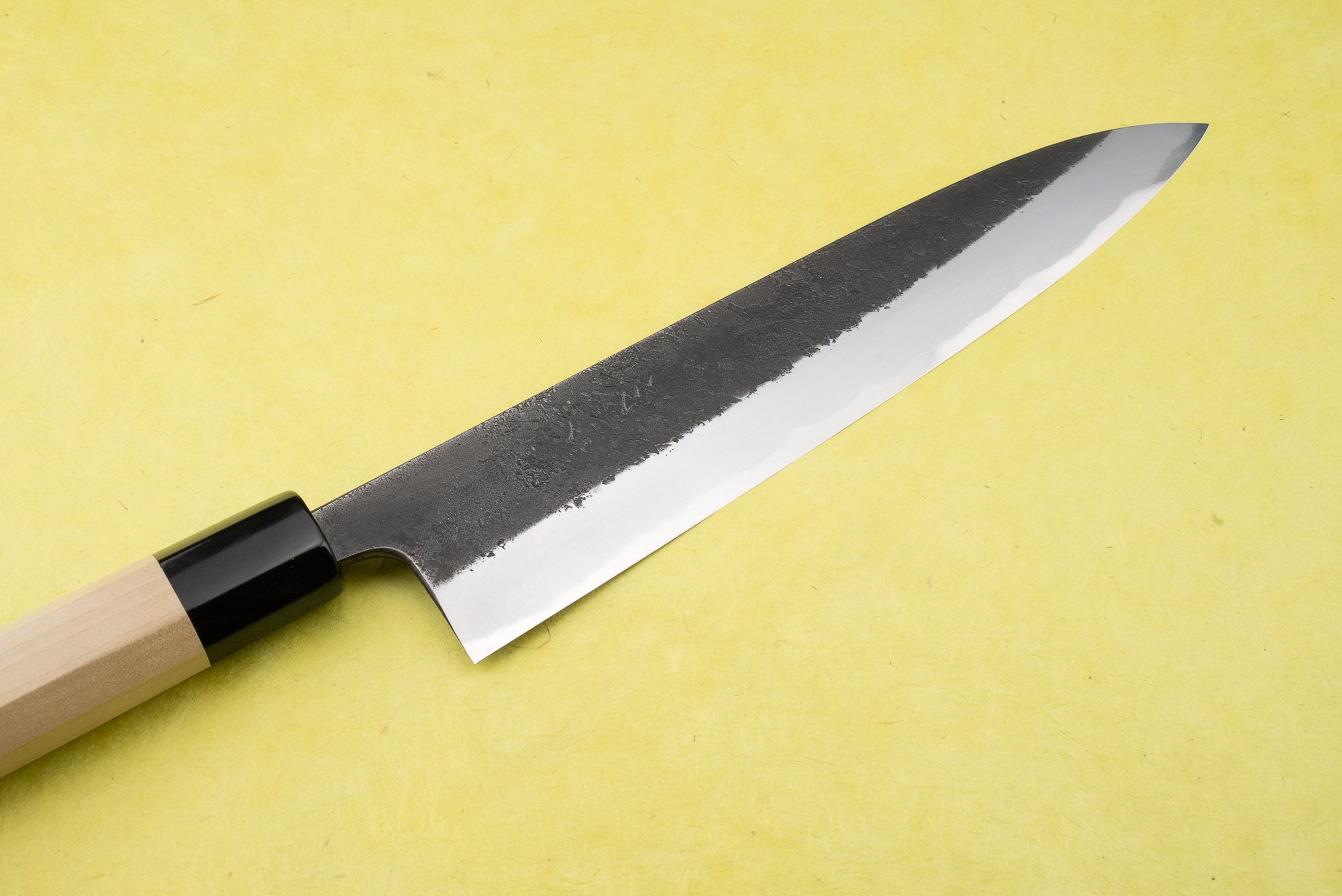 Premium Toshihiro Wakui Aogami Honsanmai Kurouchi Nashiji Gyuto 240mm Japanese Chef Knife - High Carbon Steel Blade for Professional Cooking & Sushi Preparation