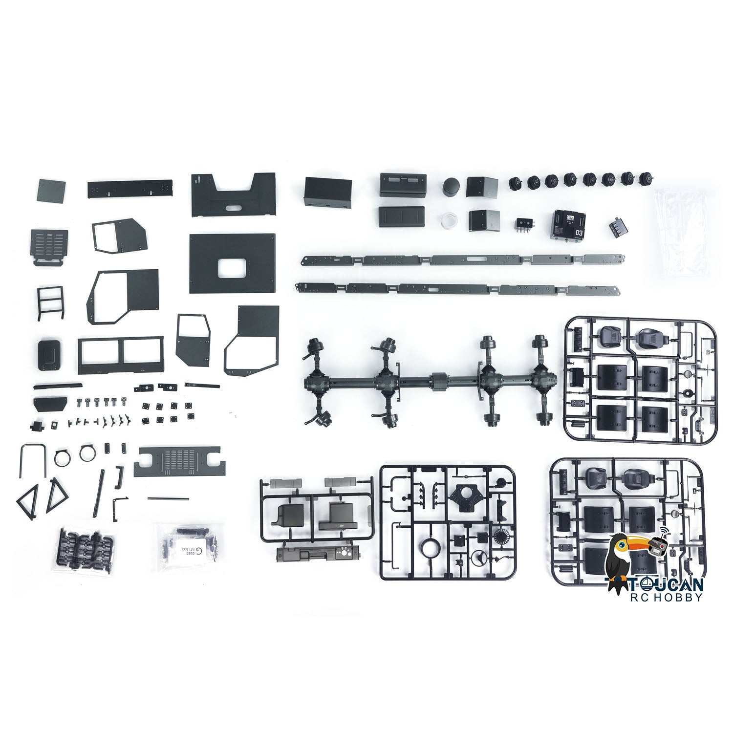 CAPO MINI TATRA CUB3 8X8 1/18 Scale Metal CNC RC Military Transport Truck with 2-Speed Gearbox & Locking Differential Axles - DIY Model Car for Off-Road Adventure & Collectors