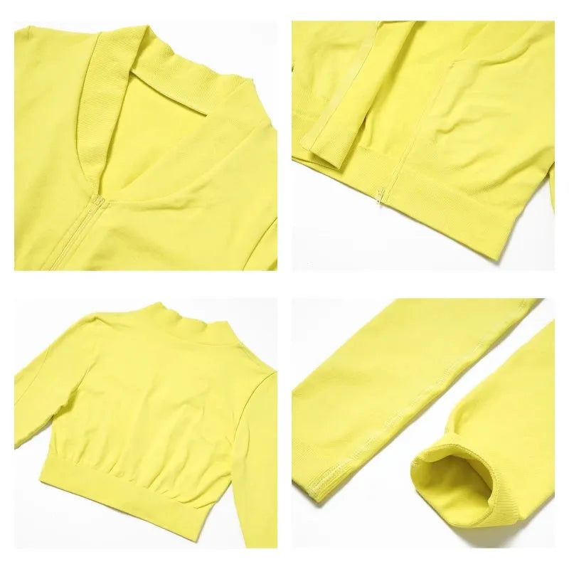Women's Seamless Long Sleeve Gym Crop Top - Quick Dry Yoga Shirt, Sports Short Jacket for Workout, Running & Activewear | Perfect for Yoga, Gym, Pilates & Outdoor Activities