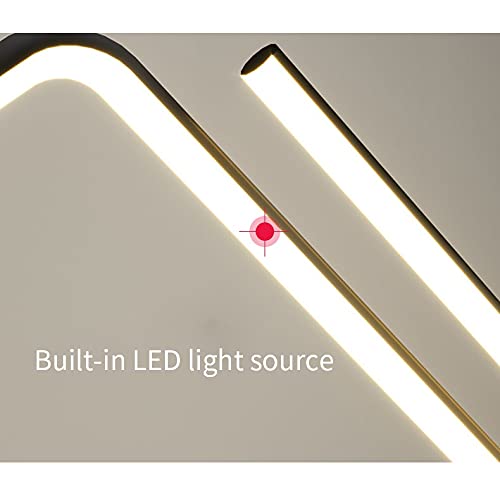 Modern LED Chandelier Lighting - Minimalist Nordic Gold Line Pendant Light for Living Room, Bedroom, Kitchen | Creative Art Wall Suspension Fixture | Energy-Efficient Dimmable Ambient Lighting for Dining Areas, Hallways & Home Decor