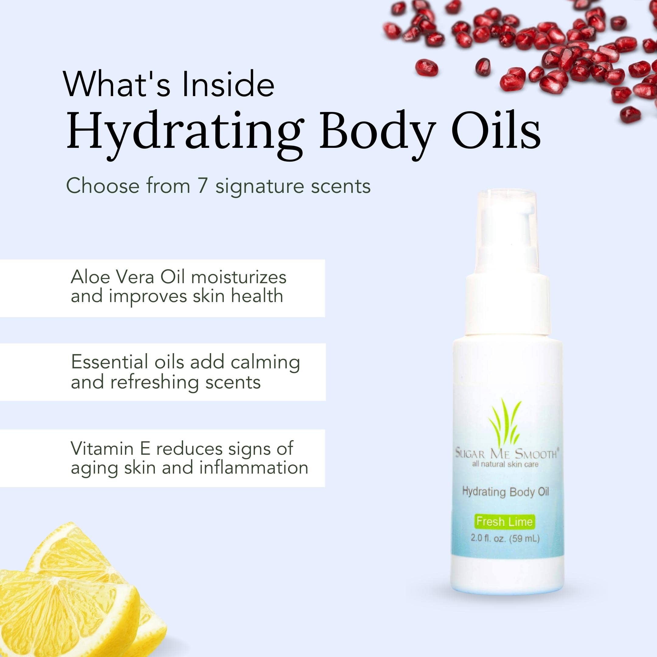 Sugar Me Smooth Hydrating Body Oil - Soft Lavender Scent | Moisturizing Dry Skin | Perfect for Massage, After Shower & Relaxation
