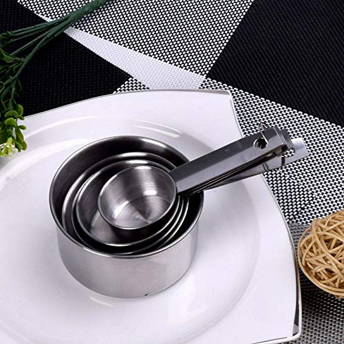 BIG BOOM® 18/8 Stainless Steel Measuring Cups and Spoons Set - 10-Piece Kitchen Essentials for Baking, Cooking, and Meal Prep - Perfect for Home Chefs, Restaurants, and Professional Bakers