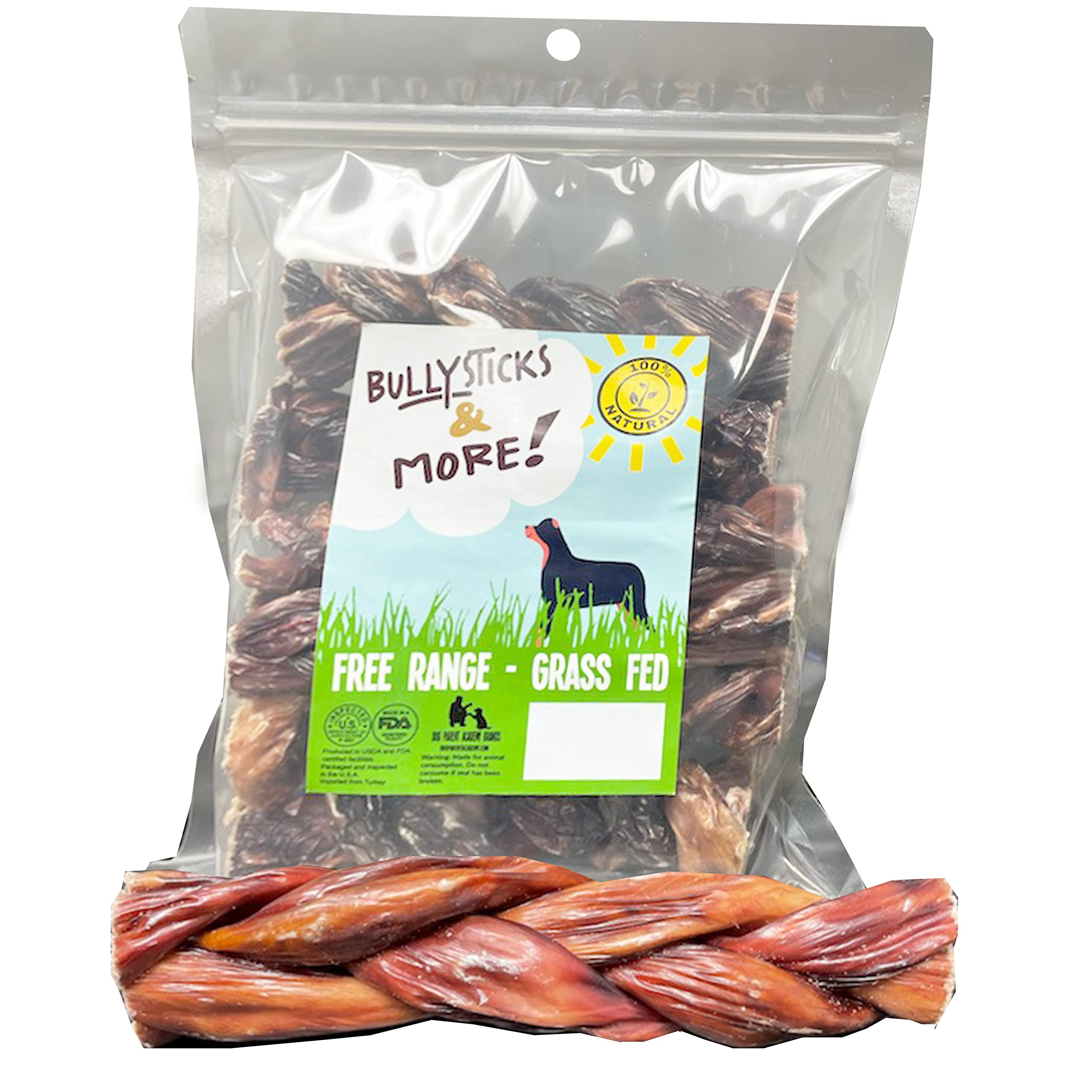 Premium Beef Esophagus Dog Treats - Natural Chews for Dogs (Sticks, Braids & Chips) - Grain-Free, No Hide Gullet Bones - High-Protein Dental Chews for Puppies & Adult Dogs - Perfect for Training, Teething & Long-Lasting Chewing Satisfaction