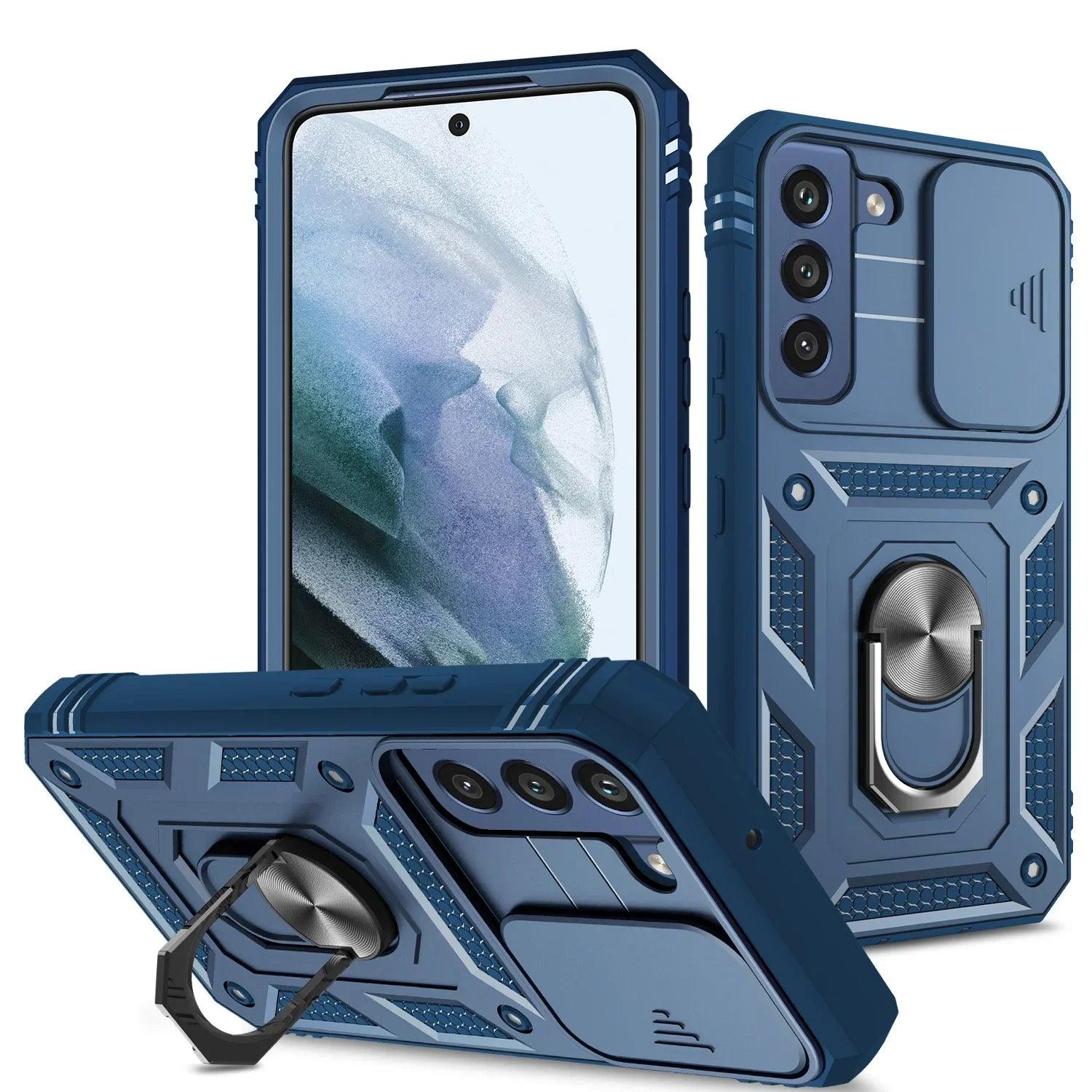 Samsung Galaxy S24 Ring Holder Protective Case - Slim Grip & Anti-Slip Design for Secure Phone Handling - Perfect for Workouts, Commuting, and Everyday Use