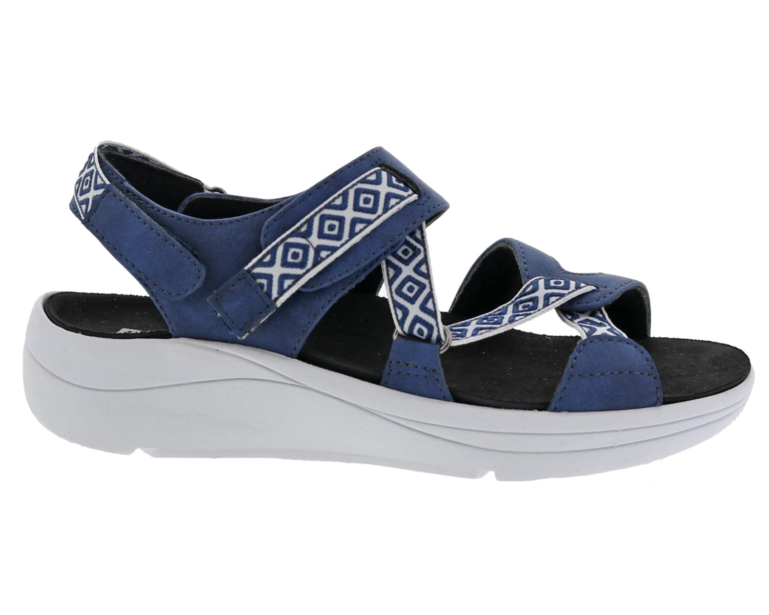 Drew Sloan Women's Therapeutic Hook and Loop Comfort Sandals - Arch Support & Cushioned Footbed for Plantar Fasciitis Relief - Perfect for Walking, Travel & Everyday Wear