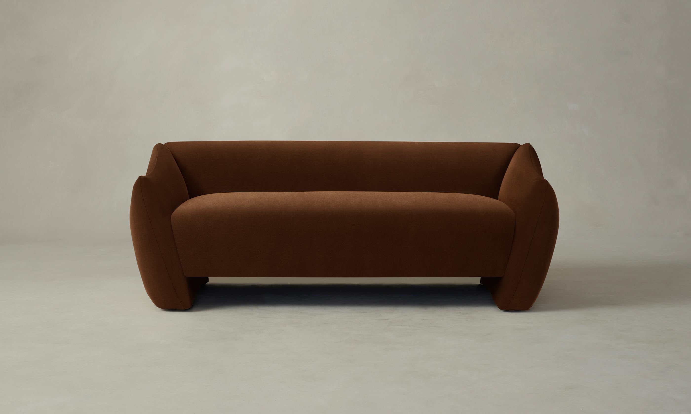 The Bond Settee - Premium Performance Velvet Sofa in Cider Color | Perfect for Living Rooms, Lounges & Cozy Spaces
