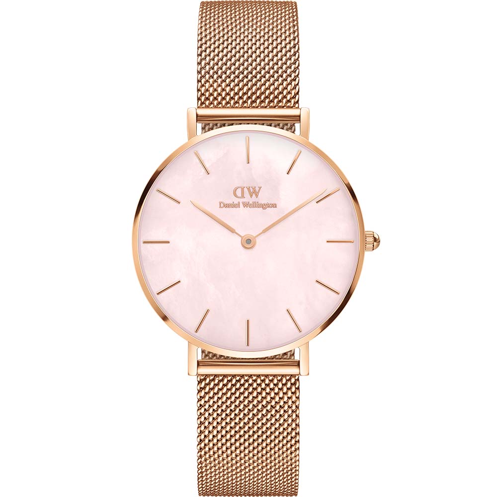 Daniel Wellington Quadro DW00100516 Women's Watch with Mother of Pearl Dial - Elegant Timepiece for Office, Party & Everyday Wear