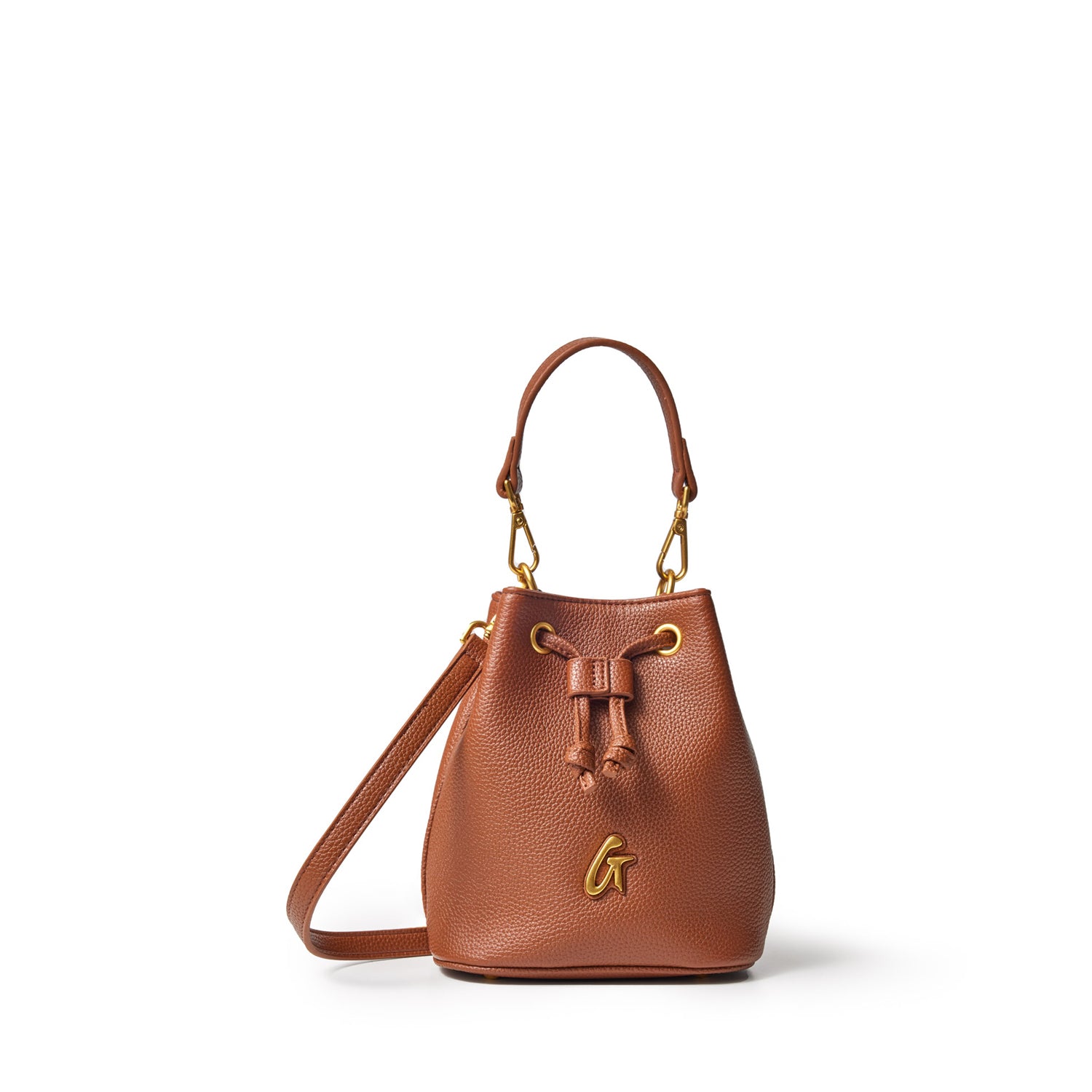 Mini Pebble Bucket Bag - Stylish Brown Leather Crossbody Purse for Women | Perfect for Daily Use, Travel & Shopping