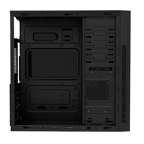 Transparent Side Panel ATX Computer Case with 2x12cm RGB LED Fans - Perfect for Gaming PC Builds & Custom Showcase Setups