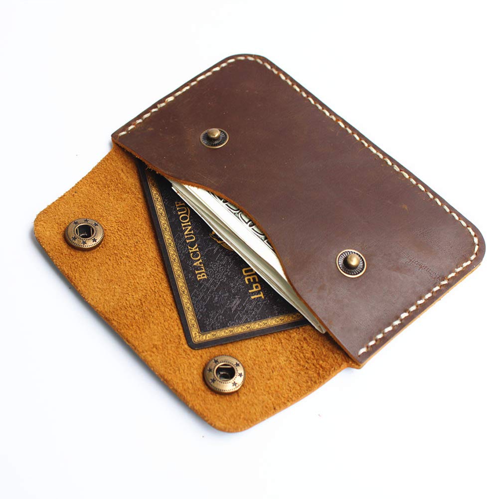 Premium Handmade Genuine Leather Wallet for Men & Women - Slim RFID Blocking Card Holder with Cover - Perfect for Travel, Business & Everyday Use
