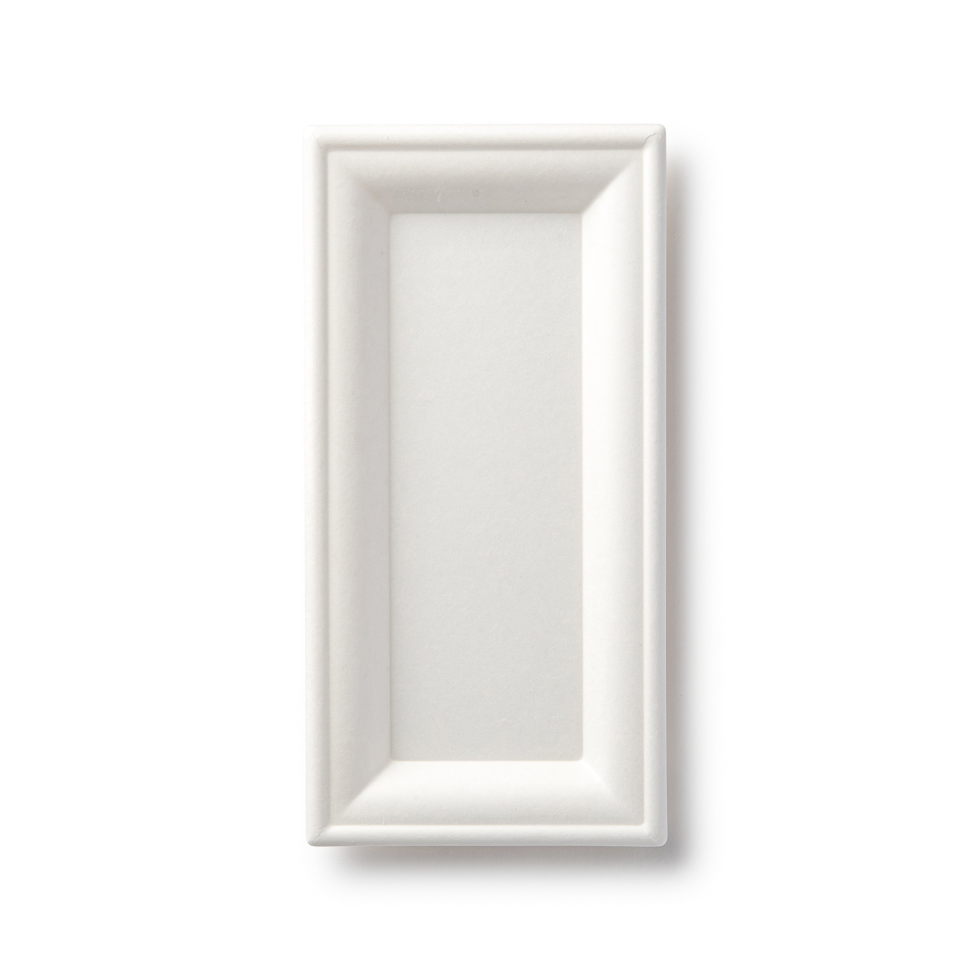 Eco-Friendly 100% Compostable Rectangle Paper Plates - 5