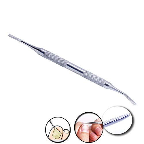 Professional Stainless Steel Ingrown Toenail File - Double Edge Podiatry Tool for Ingrown Nail Treatment & Foot Care - Perfect for Home Pedicure, Salon Use & Chiropody Practice