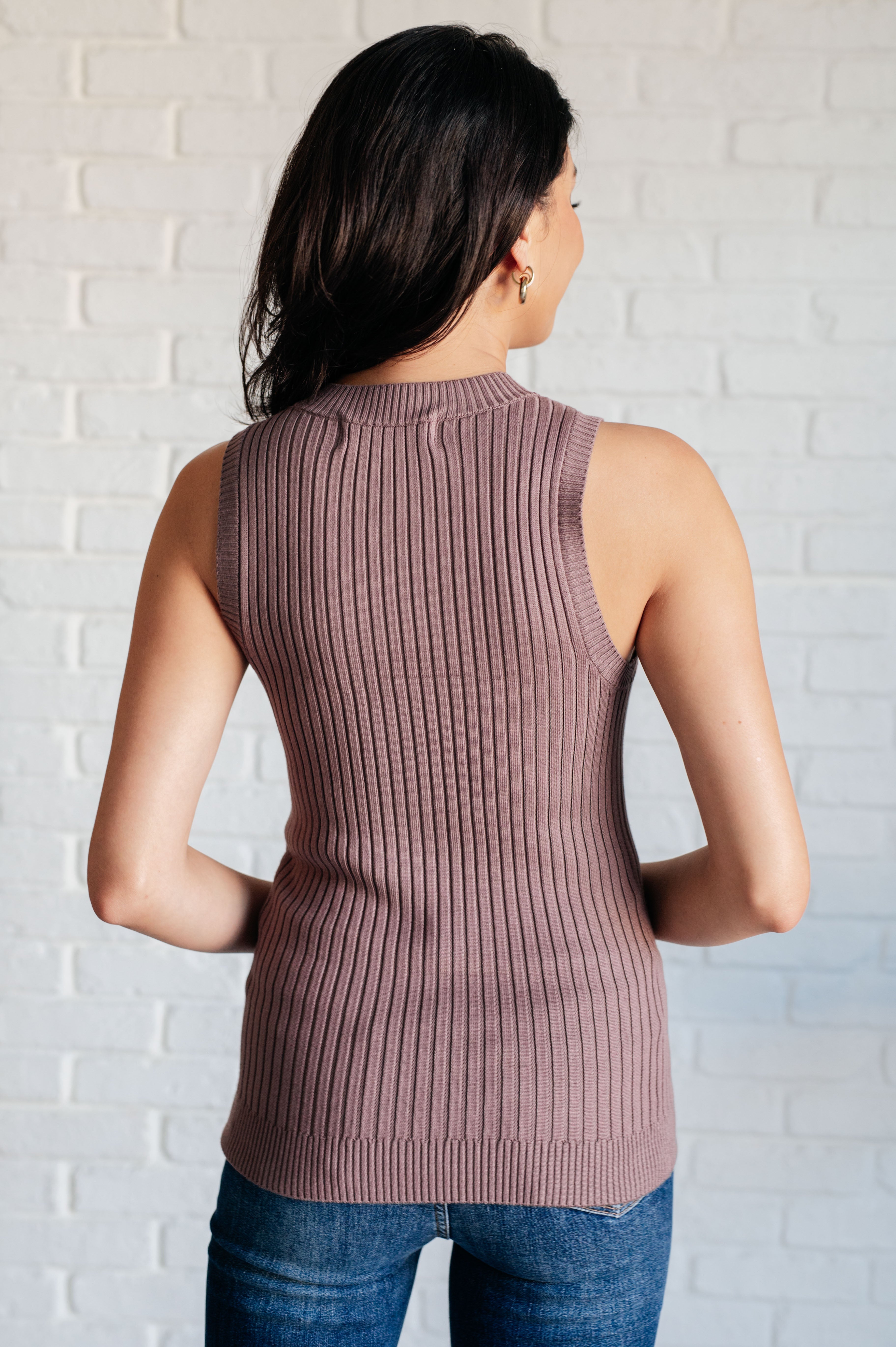 Let Me Hear It Ribbed Sweater Tank Top - Women's Casual Knit Sleeveless Pullover for Layering & Everyday Wear