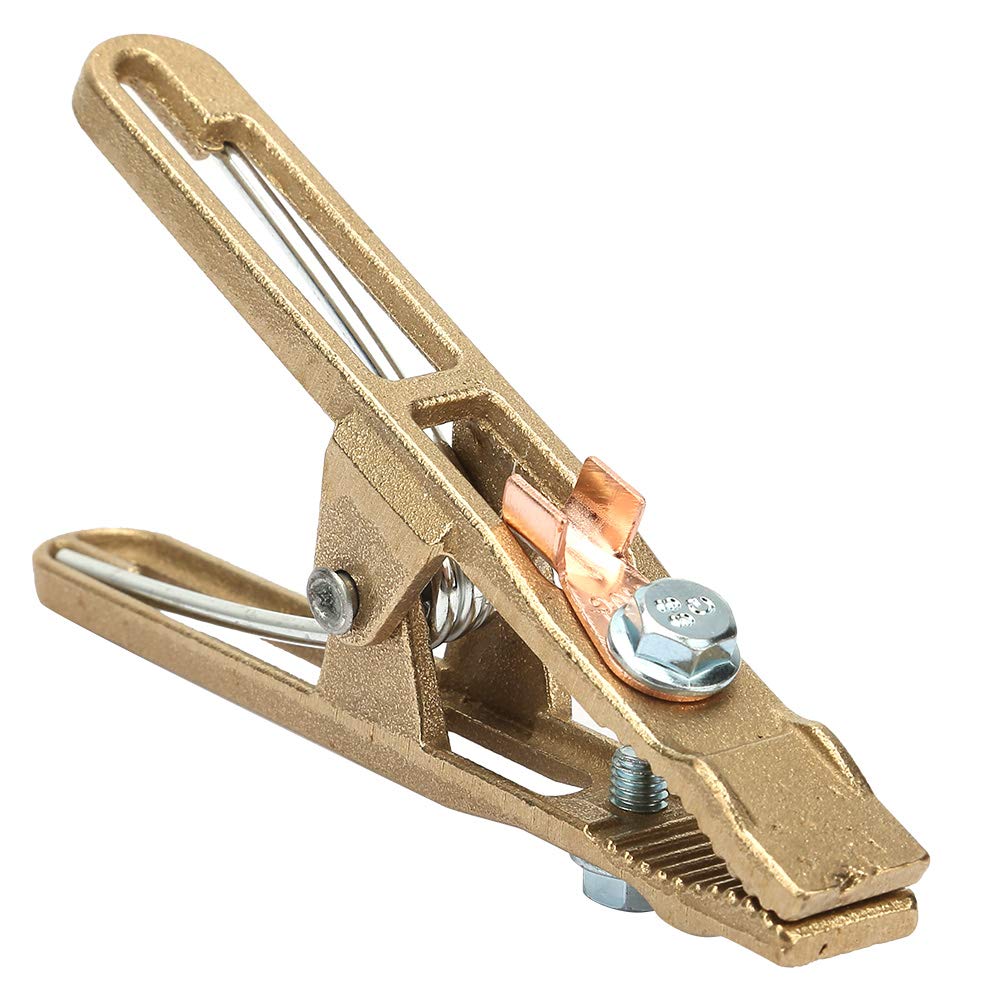 Premium 260A Brass A-Shape Ground Welding Clamp - Heavy Duty 260/300/500A Copper Earth Clamp for Welding Machines | Ideal for Arc Welding, Metal Fabrication & DIY Projects