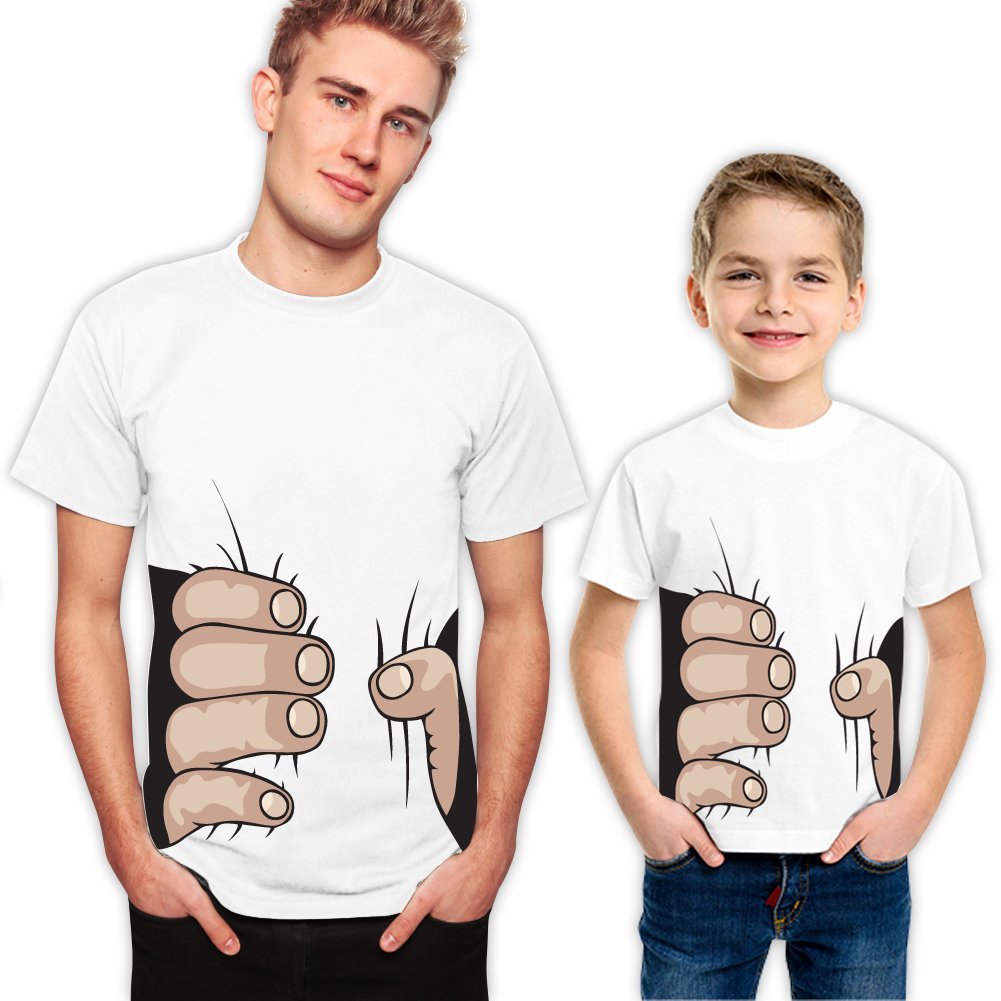 Father and Son Matching T-Shirts Set - Comfortable Cotton Crewneck Tees for Family Bonding - Perfect for Father's Day, Family Photos & Special Occasions