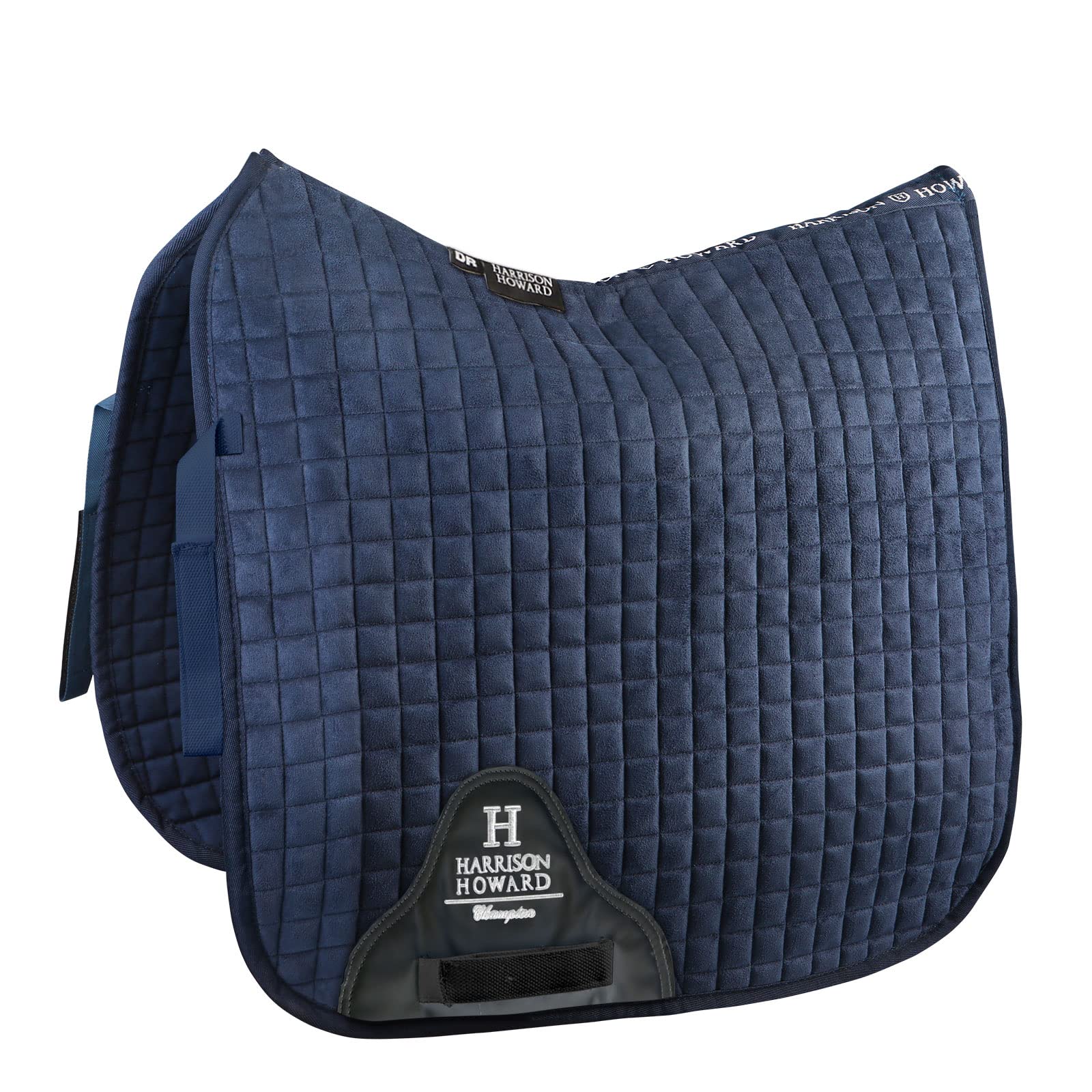 Premium Harrison Howard Dressage Saddle Pad - Suede Square English Horse Saddle Pad for Dressage, Jumping & Training - Comfortable & Breathable for Equestrian Events & Riding Lessons