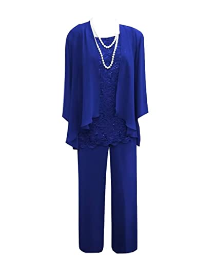 Elegant Women's 3-Piece Mother of The Bride Pant Suit Set with Jacket | Wedding Guest Outfit | Formal Occasion & Special Event Attire