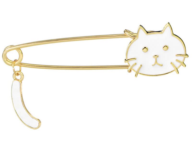 Cute Anime Cat Enamel Pins Set - Kawaii Sunflower, Frog, Mushroom, Bee & Dragon Brooches for Backpacks, Bags & Lanyards - Aesthetic Black & White Decorative Pins for Teens, Students & Anime Fans - Perfect for School, Work & Gifts